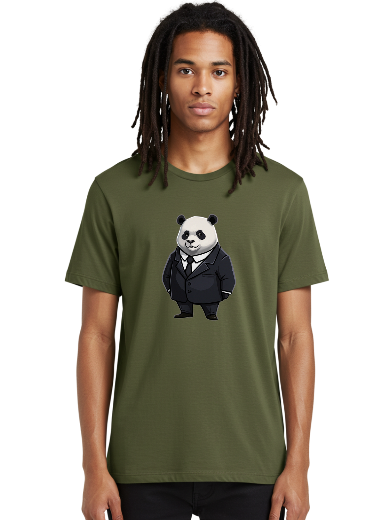 Panda-In-Suit Men'S Graphic Tee, 100% Cotton, Comfortable Casual Summer Wear, Machine Washable, Vintage Camera, Old Camera, Antique Camera, Black Camera, Classic Photography, Photography Equipment, Nostalgic Device, Film Camera, Camera Art Baf300