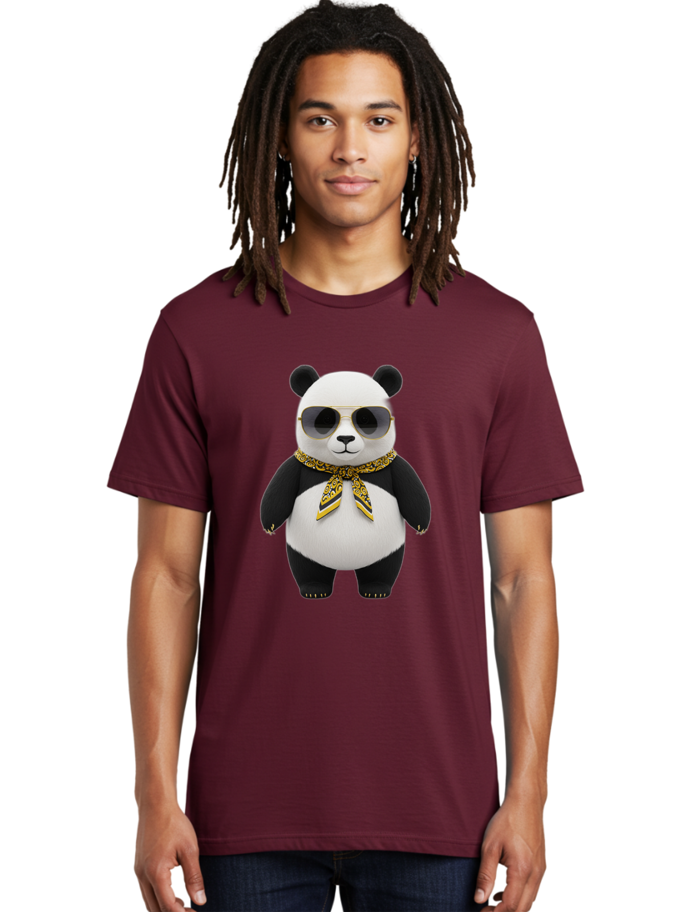 Panda-In-Sunglasses Men'S Graphic Tee, 100% Cotton, Comfortable Casual Summer Wear, Machine Washable, Vintage Camera, Old Camera, Antique Camera, Black Camera, Classic Photography, Photography Equipment, Nostalgic Device, Film Camera, Baf301