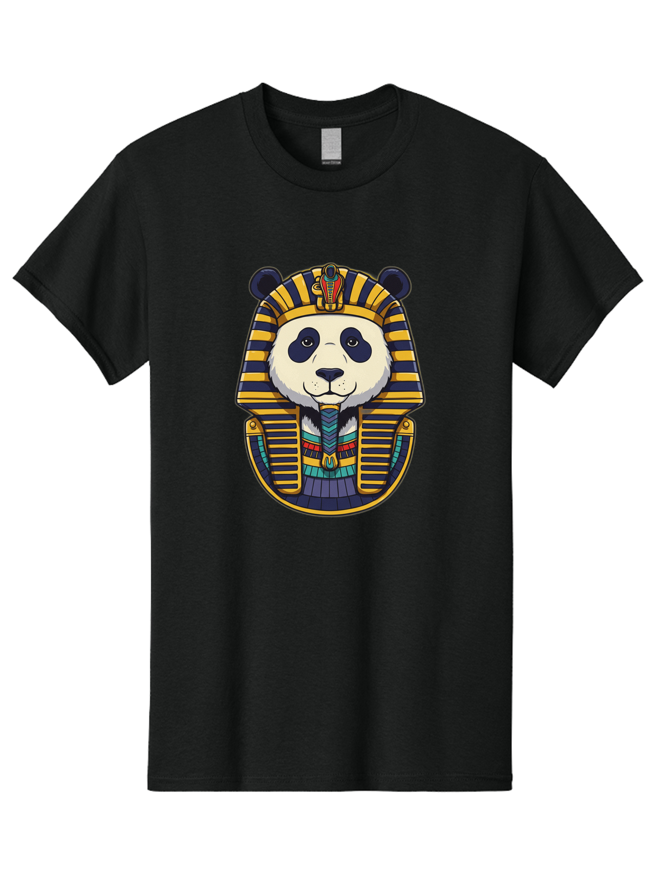 Panda-Pharaoh-1 Men'S Graphic Tee, 100% Cotton, Comfortable Casual Summer Wear, Machine Washable, Vintage Camera, Old Camera, Antique Camera, Black Camera, Classic Photography, Photography Equipment, Nostalgic Device, Film Camera, Camera Art Baf303