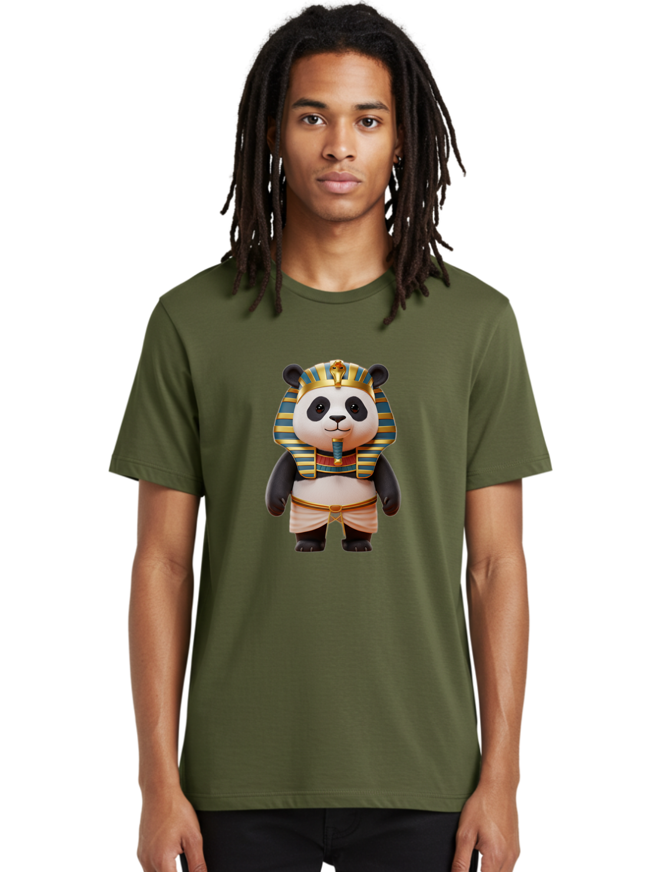 Panda-Pharaoh-4 Men'S Graphic Tee, 100% Cotton, Comfortable Casual Summer Wear, Machine Washable, Vintage Camera, Old Camera, Antique Camera, Black Camera, Classic Photography, Photography Equipment, Nostalgic Device, Film Camera, Camera Art Baf306