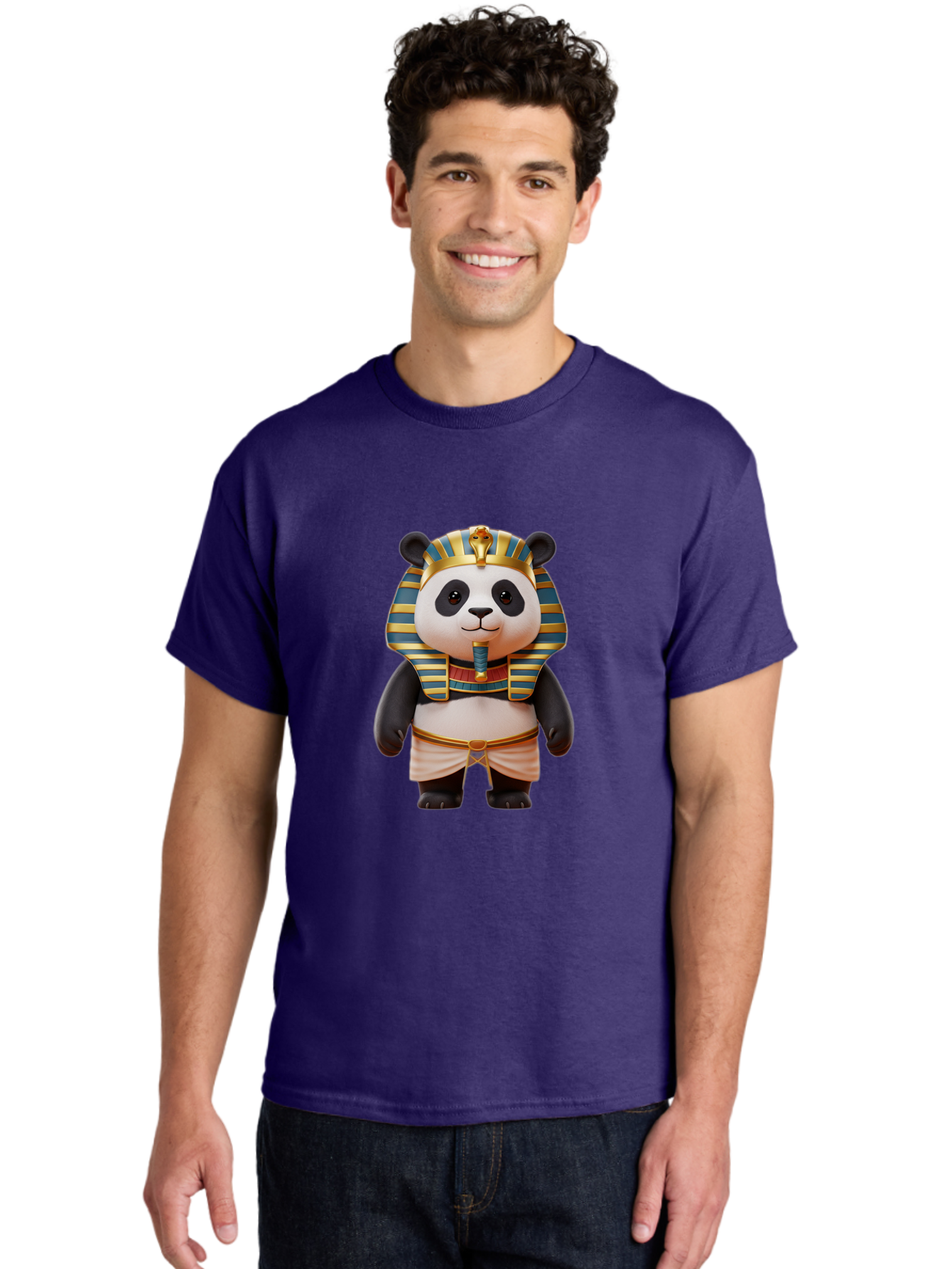 Panda-Pharaoh-4 Men'S Graphic Tee, 100% Cotton, Comfortable Casual Summer Wear, Machine Washable, Vintage Camera, Old Camera, Antique Camera, Black Camera, Classic Photography, Photography Equipment, Nostalgic Device, Film Camera, Camera Art Baf306