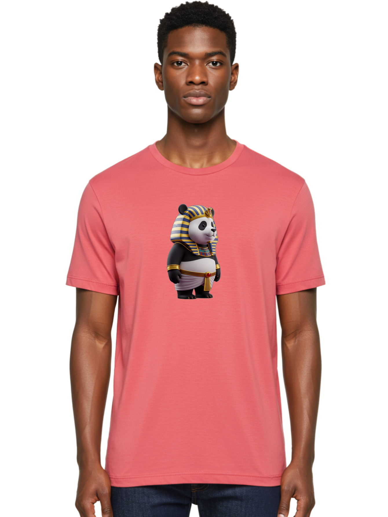 Panda-Pharaoh-5 Men'S Graphic Tee, 100% Cotton, Comfortable Casual Summer Wear, Machine Washable, Vintage Camera, Old Camera, Antique Camera, Black Camera, Classic Photography, Photography Equipment, Nostalgic Device, Film Camera, Camera Art Baf307