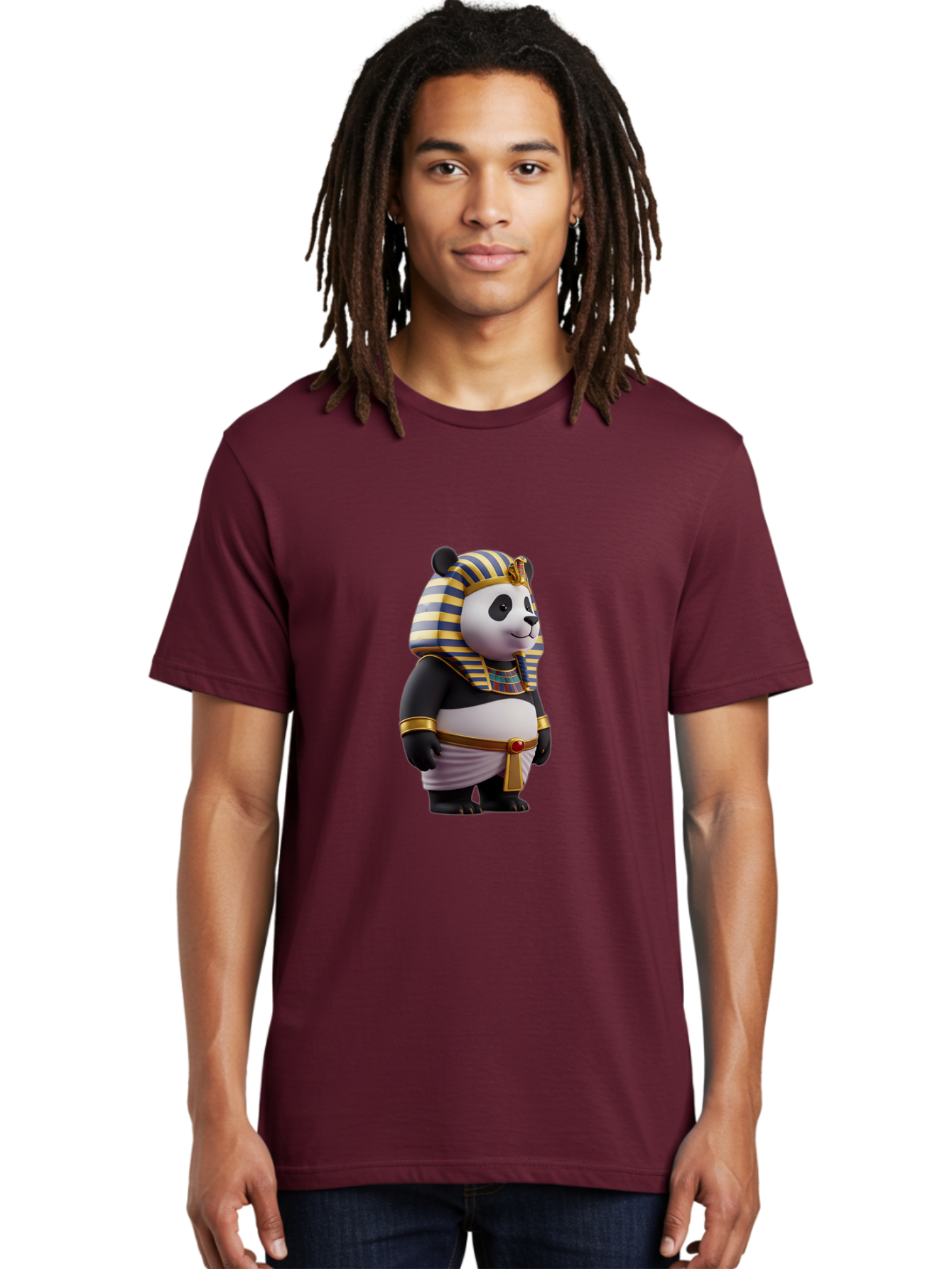 Panda-Pharaoh-5 Men'S Graphic Tee, 100% Cotton, Comfortable Casual Summer Wear, Machine Washable, Vintage Camera, Old Camera, Antique Camera, Black Camera, Classic Photography, Photography Equipment, Nostalgic Device, Film Camera, Camera Art Baf307