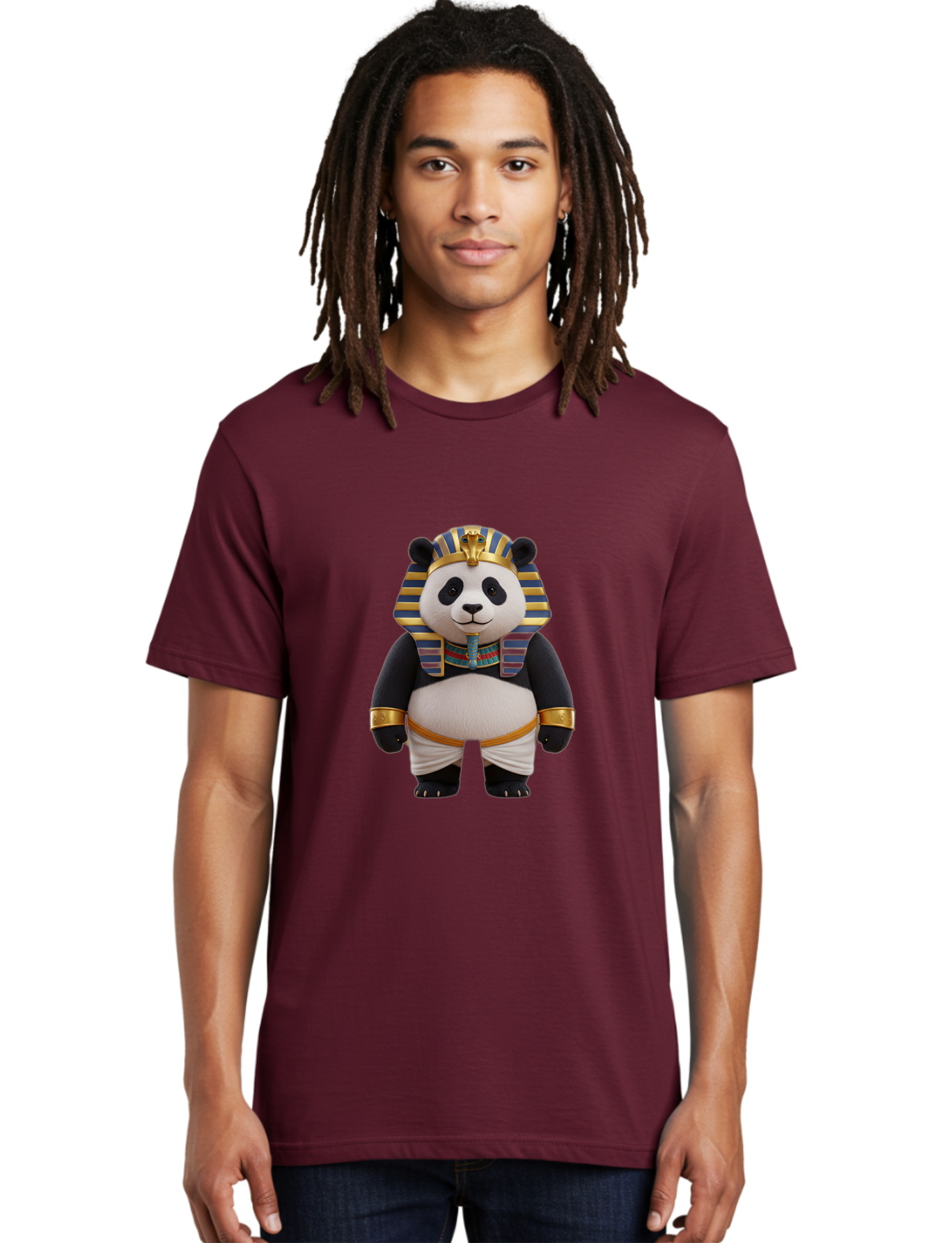 Panda-Pharaoh-6 Men'S Graphic Tee, 100% Cotton, Comfortable Casual Summer Wear, Machine Washable, Vintage Camera, Old Camera, Antique Camera, Black Camera, Classic Photography, Photography Equipment, Nostalgic Device, Film Camera, Camera Art Baf308