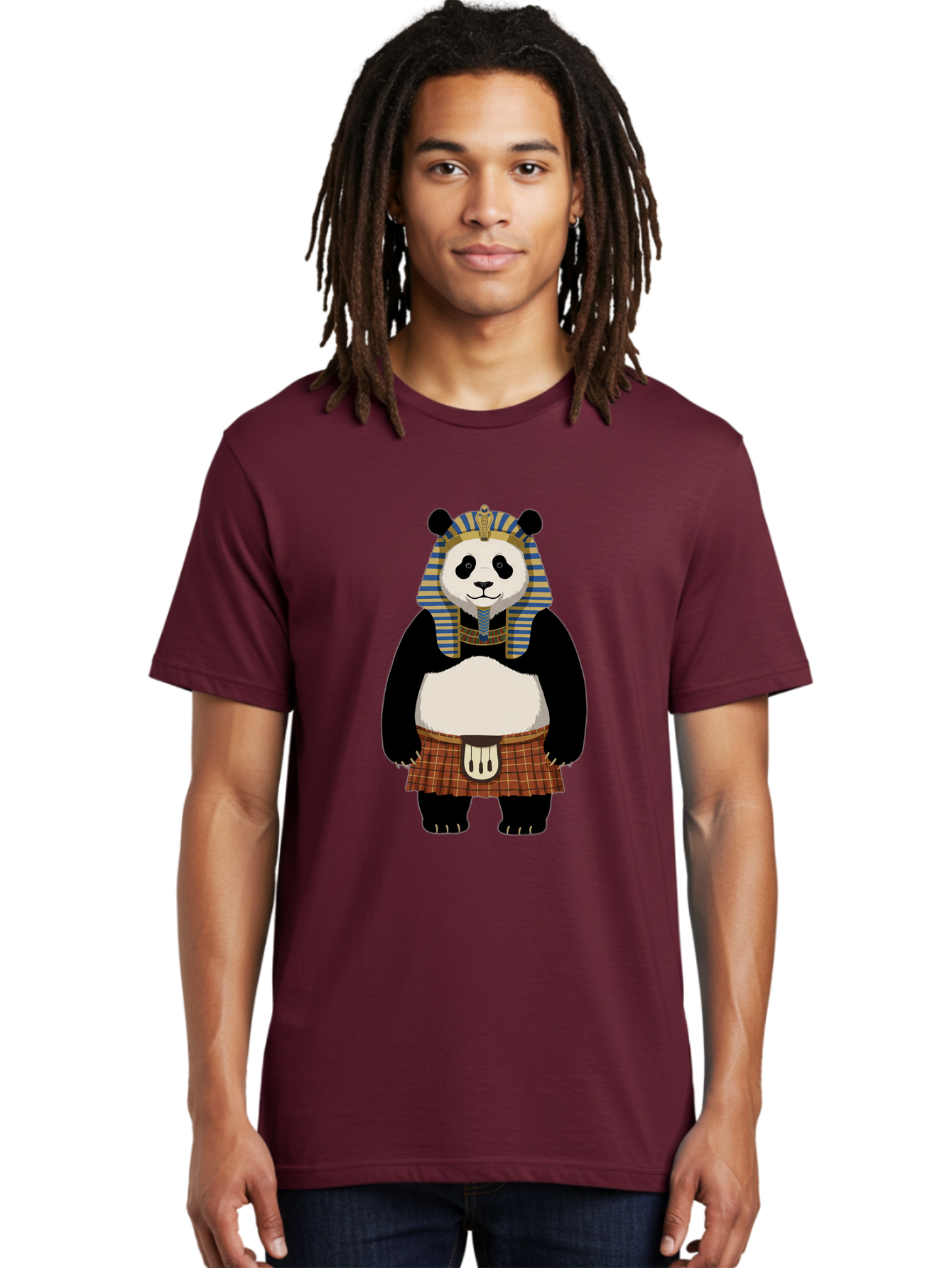 Panda-Pharaoh-7 Men'S Graphic Tee, 100% Cotton, Comfortable Casual Summer Wear, Machine Washable, Vintage Camera, Old Camera, Antique Camera, Black Camera, Classic Photography, Photography Equipment, Nostalgic Device, Film Camera, Camera Art Baf309
