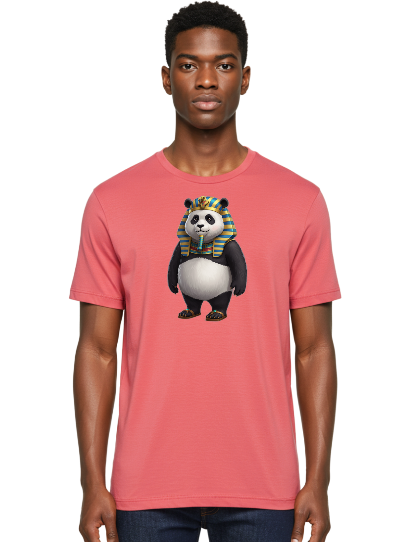 Panda-Pharaoh-8 Men'S Graphic Tee, 100% Cotton, Comfortable Casual Summer Wear, Machine Washable, Vintage Camera, Old Camera, Antique Camera, Black Camera, Classic Photography, Photography Equipment, Nostalgic Device, Film Camera, Camera Art Baf310