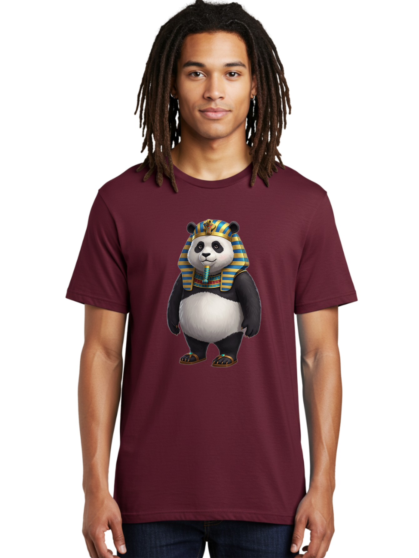 Panda-Pharaoh-8 Men'S Graphic Tee, 100% Cotton, Comfortable Casual Summer Wear, Machine Washable, Vintage Camera, Old Camera, Antique Camera, Black Camera, Classic Photography, Photography Equipment, Nostalgic Device, Film Camera, Camera Art Baf310