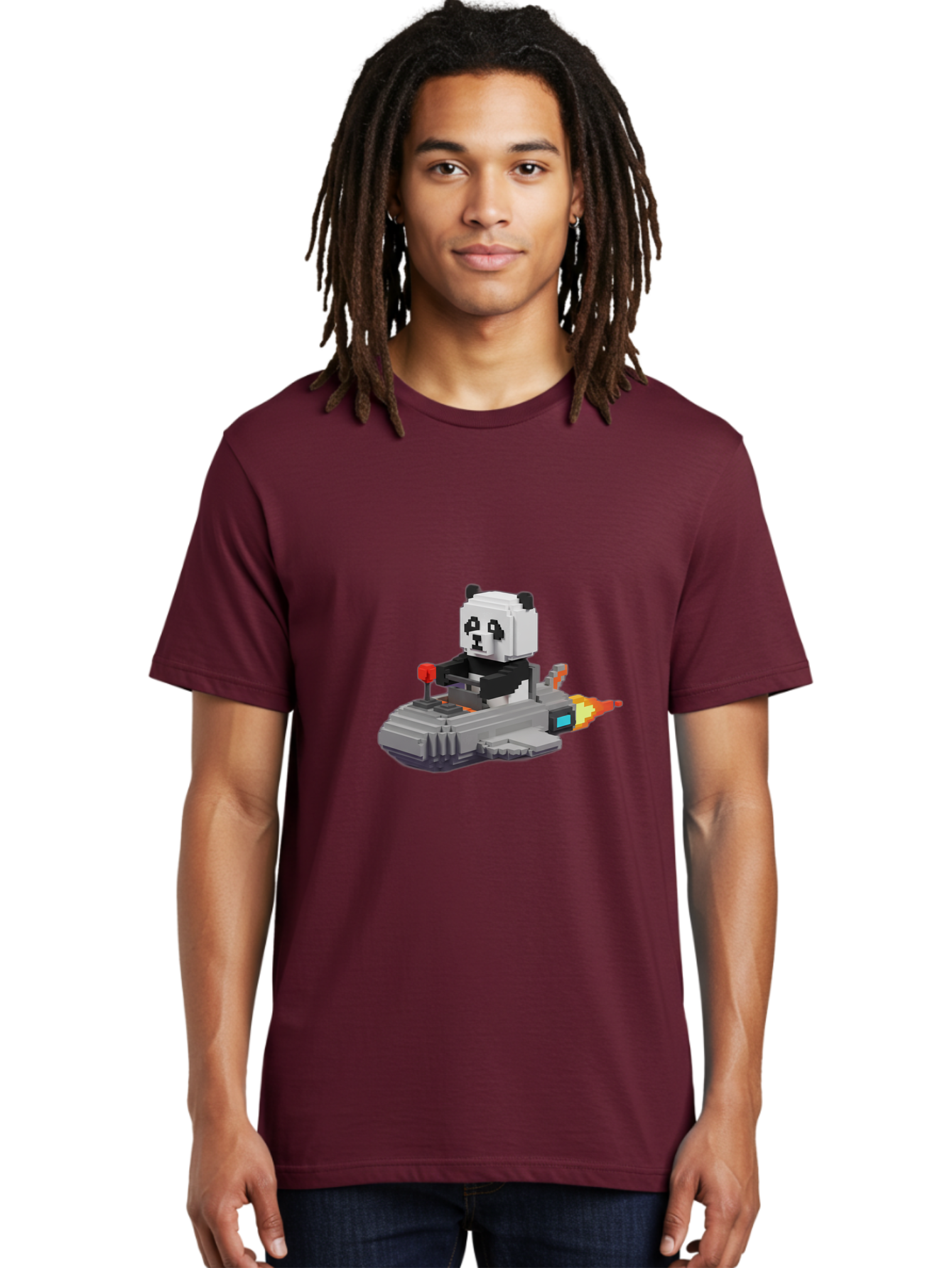 Panda-Pilot-1 Men'S Graphic Tee, 100% Cotton, Comfortable Casual Summer Wear, Machine Washable, Vintage Camera, Old Camera, Antique Camera, Black Camera, Classic Photography, Photography Equipment, Nostalgic Device, Film Camera, Camera Art Baf312