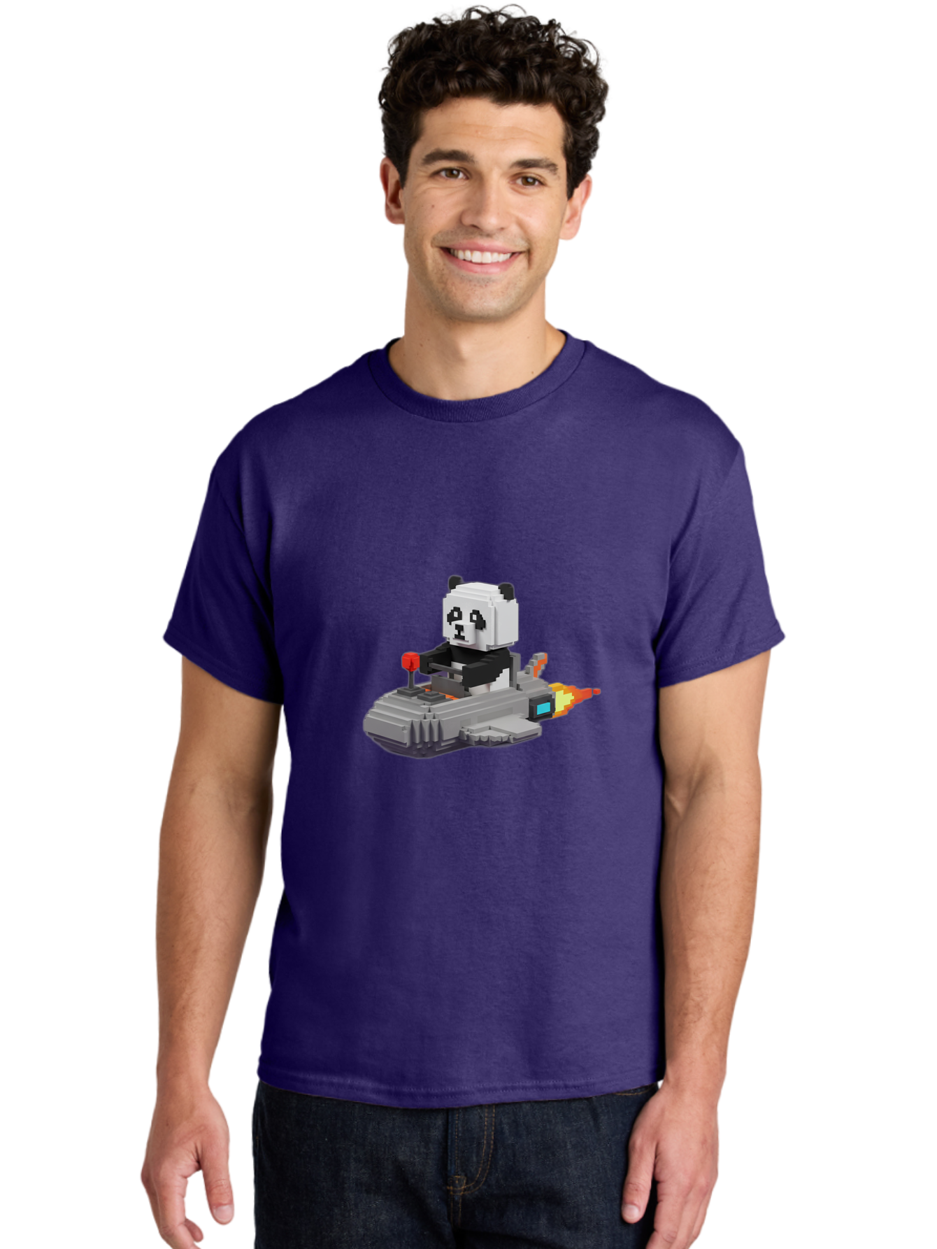 Panda-Pilot-1 Men'S Graphic Tee, 100% Cotton, Comfortable Casual Summer Wear, Machine Washable, Vintage Camera, Old Camera, Antique Camera, Black Camera, Classic Photography, Photography Equipment, Nostalgic Device, Film Camera, Camera Art Baf312