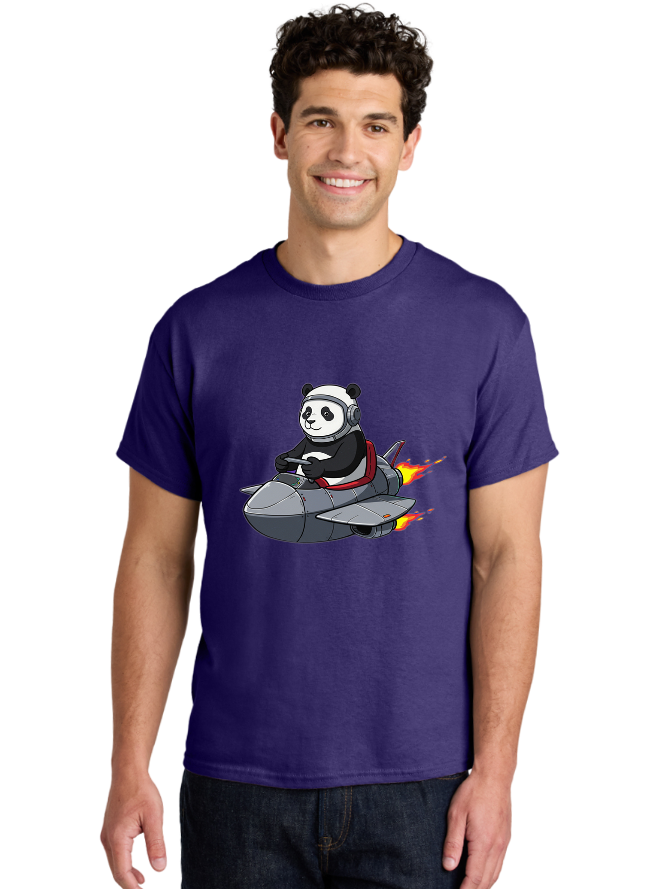Panda-Pilot-3 Men'S Graphic Tee, 100% Cotton, Comfortable Casual Summer Wear, Machine Washable, Vintage Camera, Old Camera, Antique Camera, Black Camera, Classic Photography, Photography Equipment, Nostalgic Device, Film Camera, Camera Art Baf314