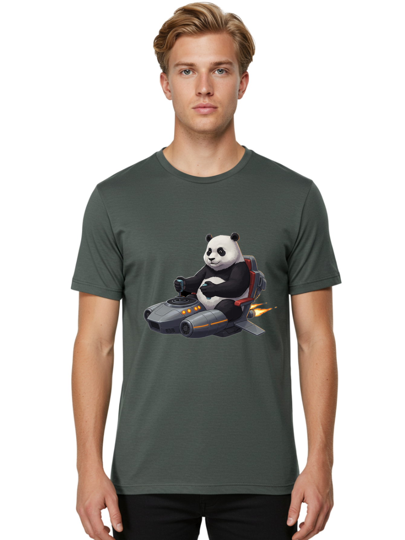 Panda-Pilot Men'S Graphic Tee, 100% Cotton, Comfortable Casual Summer Wear, Machine Washable, Vintage Camera, Old Camera, Antique Camera, Black Camera, Classic Photography, Photography Equipment, Nostalgic Device, Film Camera, Camera Art Baf315