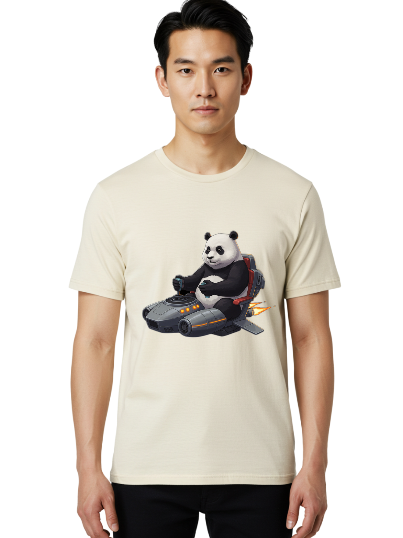 Panda-Pilot Men'S Graphic Tee, 100% Cotton, Comfortable Casual Summer Wear, Machine Washable, Vintage Camera, Old Camera, Antique Camera, Black Camera, Classic Photography, Photography Equipment, Nostalgic Device, Film Camera, Camera Art Baf315