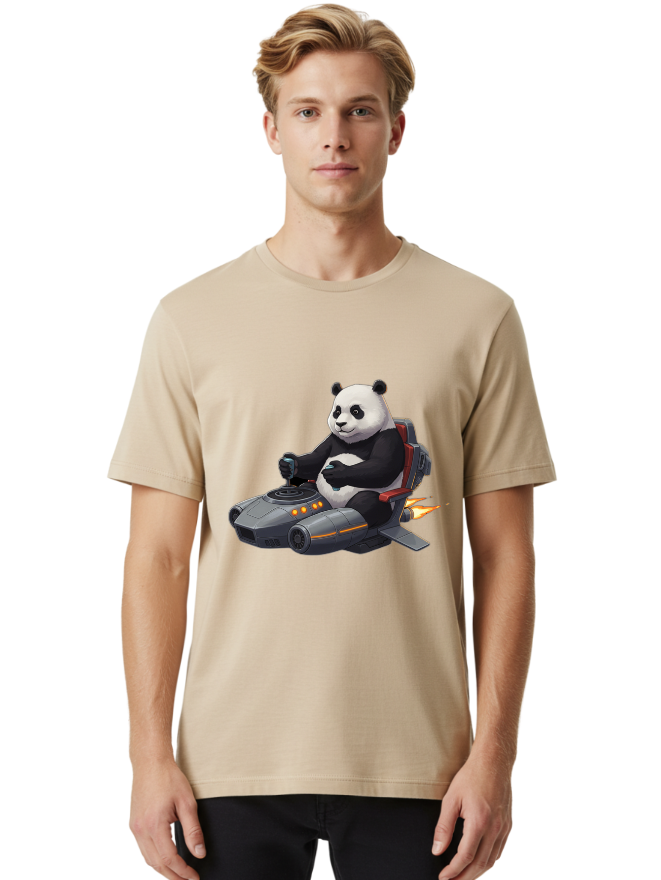 Panda-Pilot Men'S Graphic Tee, 100% Cotton, Comfortable Casual Summer Wear, Machine Washable, Vintage Camera, Old Camera, Antique Camera, Black Camera, Classic Photography, Photography Equipment, Nostalgic Device, Film Camera, Camera Art Baf315