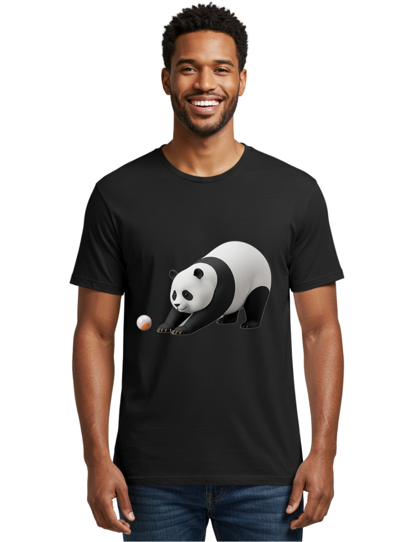 Panda-Playing-With-Ball Men'S Graphic Tee, 100% Cotton, Comfortable Casual Summer Wear, Machine Washable, Vintage Camera, Old Camera, Antique Camera, Black Camera, Classic Photography, Photography Equipment, Nostalgic Device, Film Camera, Baf316