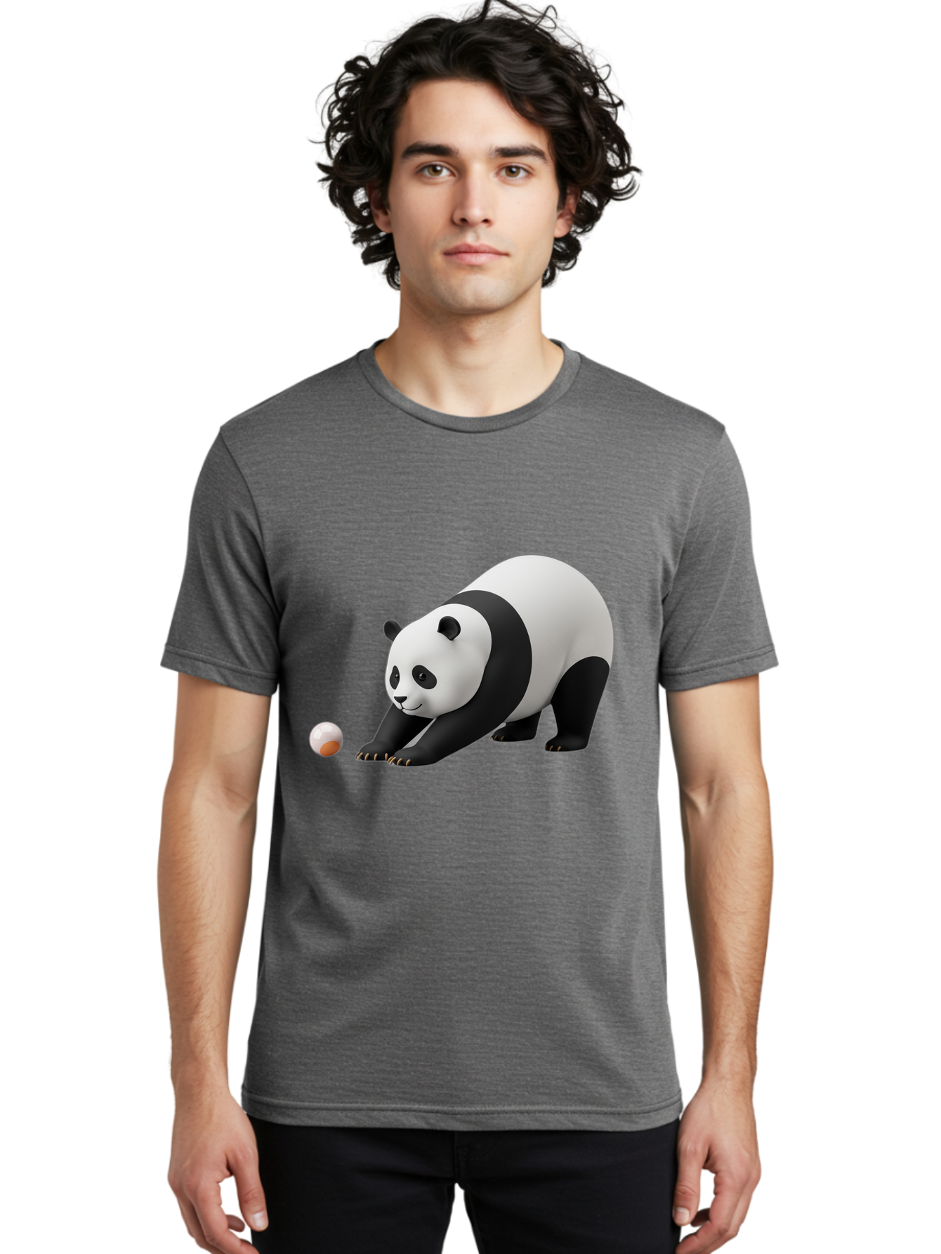 Panda-Playing-With-Ball Men'S Graphic Tee, 100% Cotton, Comfortable Casual Summer Wear, Machine Washable, Vintage Camera, Old Camera, Antique Camera, Black Camera, Classic Photography, Photography Equipment, Nostalgic Device, Film Camera, Baf316