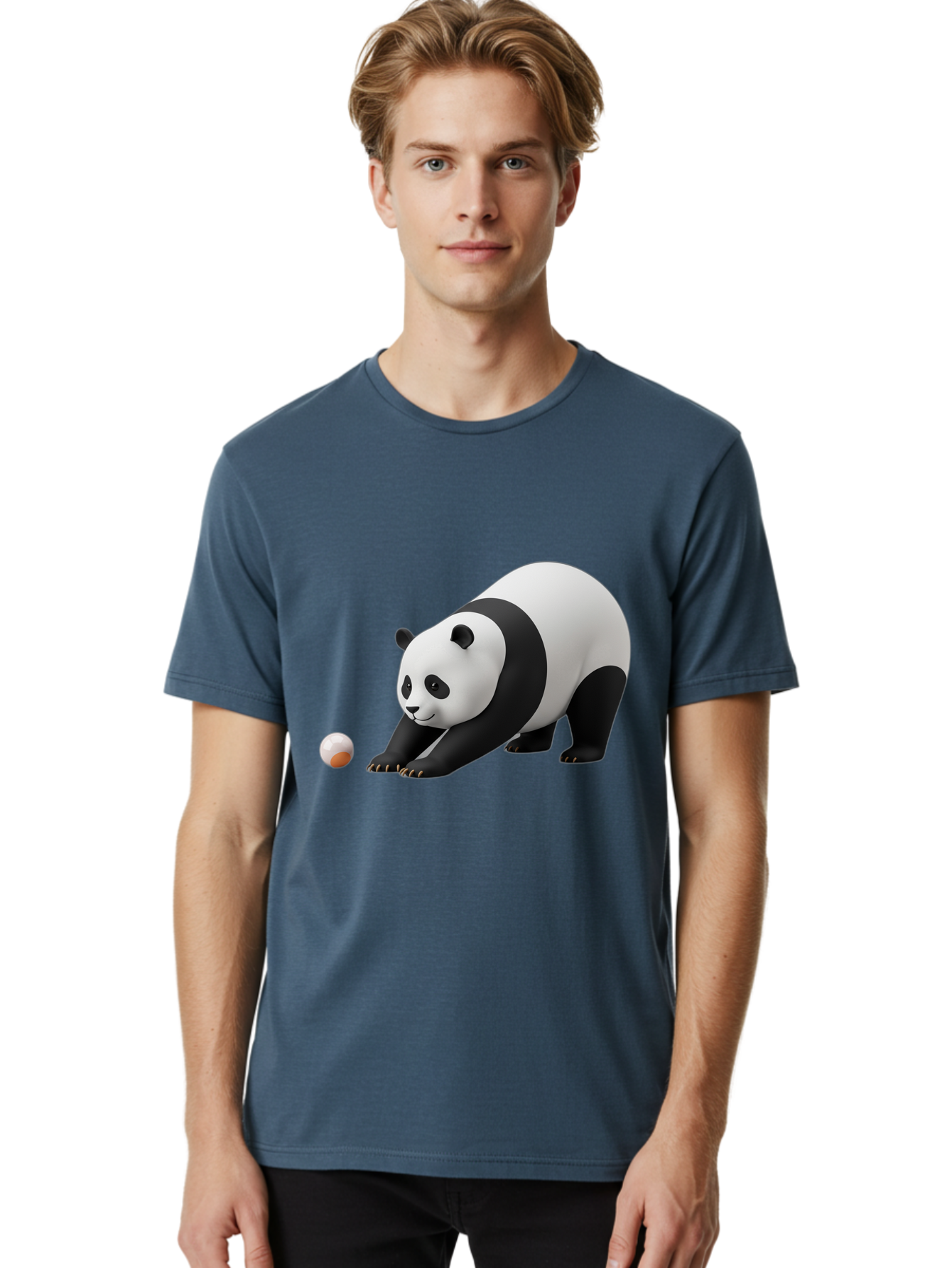 Panda-Playing-With-Ball Men'S Graphic Tee, 100% Cotton, Comfortable Casual Summer Wear, Machine Washable, Vintage Camera, Old Camera, Antique Camera, Black Camera, Classic Photography, Photography Equipment, Nostalgic Device, Film Camera, Baf316