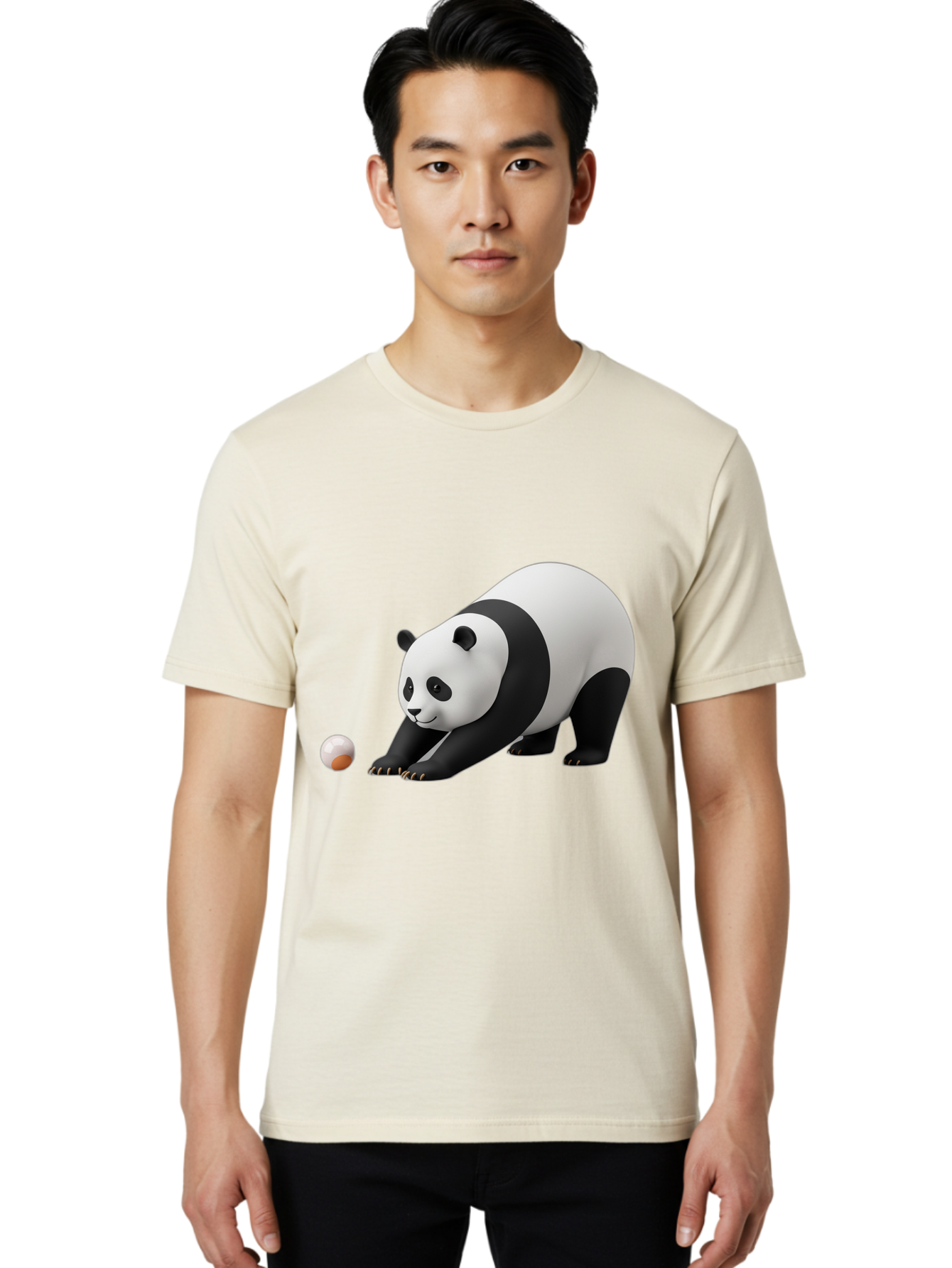 Panda-Playing-With-Ball Men'S Graphic Tee, 100% Cotton, Comfortable Casual Summer Wear, Machine Washable, Vintage Camera, Old Camera, Antique Camera, Black Camera, Classic Photography, Photography Equipment, Nostalgic Device, Film Camera, Baf316