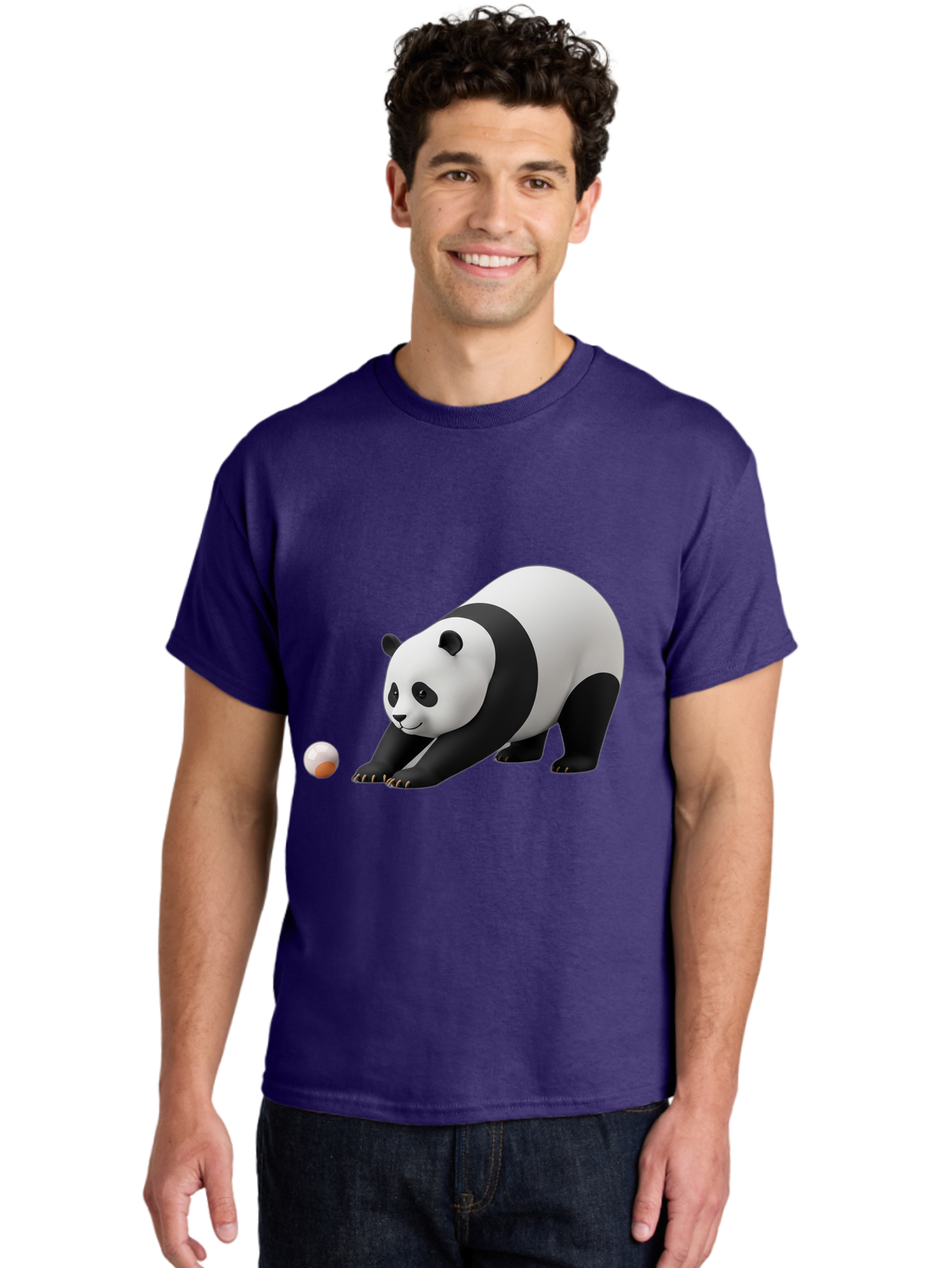Panda-Playing-With-Ball Men'S Graphic Tee, 100% Cotton, Comfortable Casual Summer Wear, Machine Washable, Vintage Camera, Old Camera, Antique Camera, Black Camera, Classic Photography, Photography Equipment, Nostalgic Device, Film Camera, Baf316