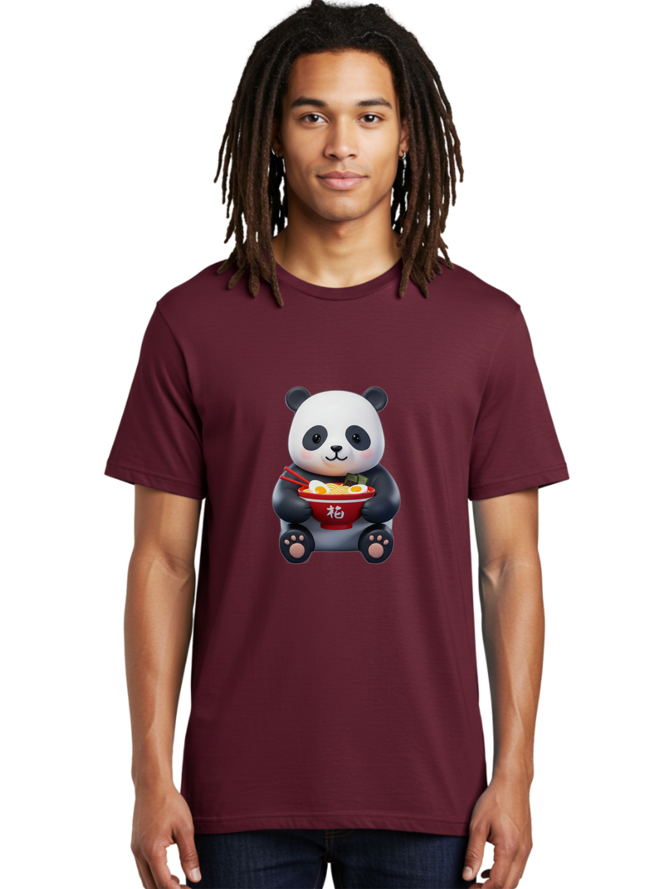 Panda-Ramen-1 Men'S Graphic Tee, 100% Cotton, Comfortable Casual Summer Wear, Machine Washable, Vintage Camera, Old Camera, Antique Camera, Black Camera, Classic Photography, Photography Equipment, Nostalgic Device, Film Camera, Camera Art Baf317