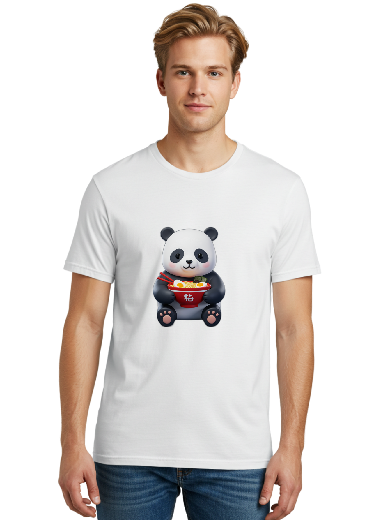 Panda-Ramen-1 Men'S Graphic Tee, 100% Cotton, Comfortable Casual Summer Wear, Machine Washable, Vintage Camera, Old Camera, Antique Camera, Black Camera, Classic Photography, Photography Equipment, Nostalgic Device, Film Camera, Camera Art Baf317