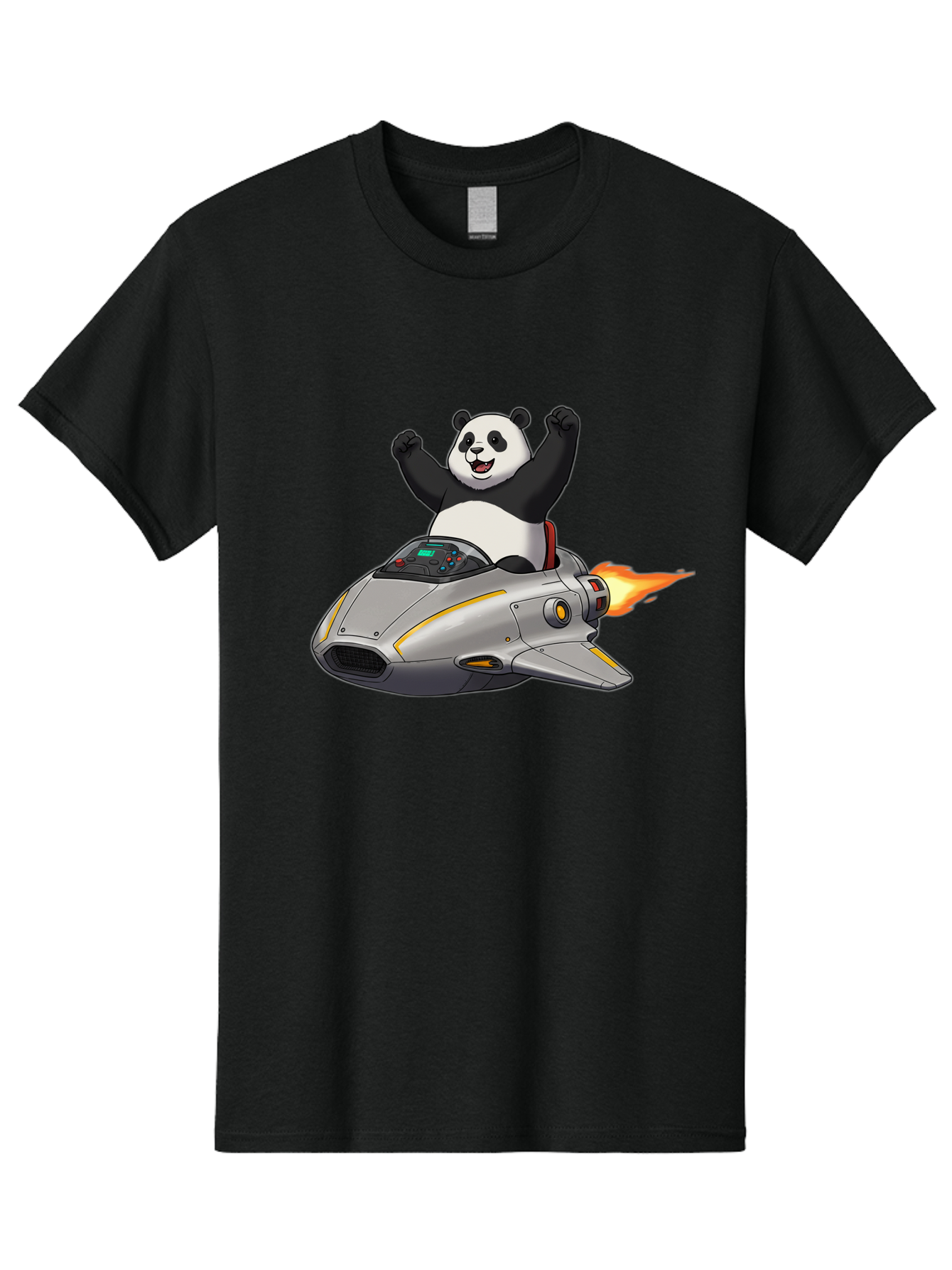 Panda-Riding-Spaceship Men'S Graphic Tee, 100% Cotton, Comfortable Casual Summer Wear, Machine Washable, Vintage Camera, Old Camera, Antique Camera, Black Camera, Classic Photography, Photography Equipment, Nostalgic Device, Film Camera, Baf320