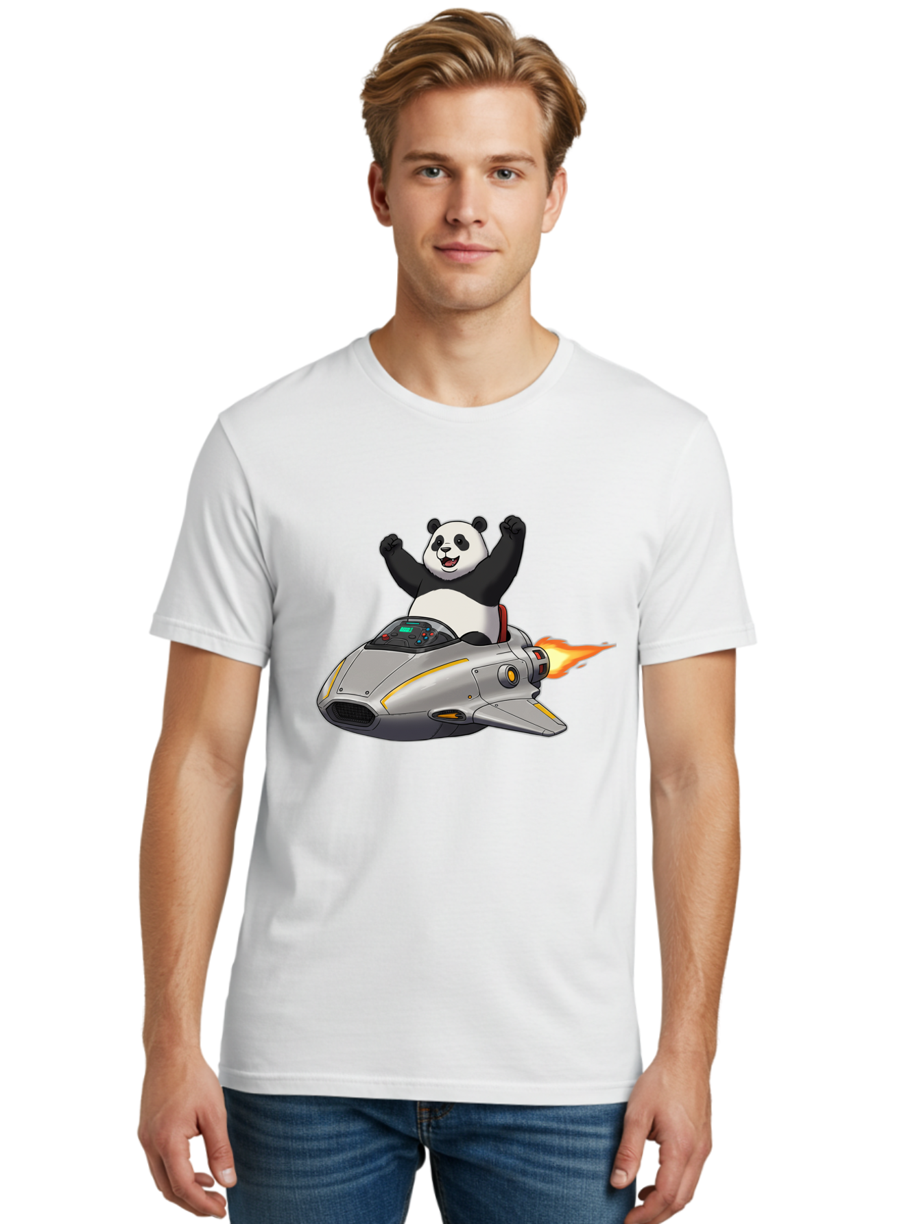 Panda-Riding-Spaceship Men'S Graphic Tee, 100% Cotton, Comfortable Casual Summer Wear, Machine Washable, Vintage Camera, Old Camera, Antique Camera, Black Camera, Classic Photography, Photography Equipment, Nostalgic Device, Film Camera, Baf320