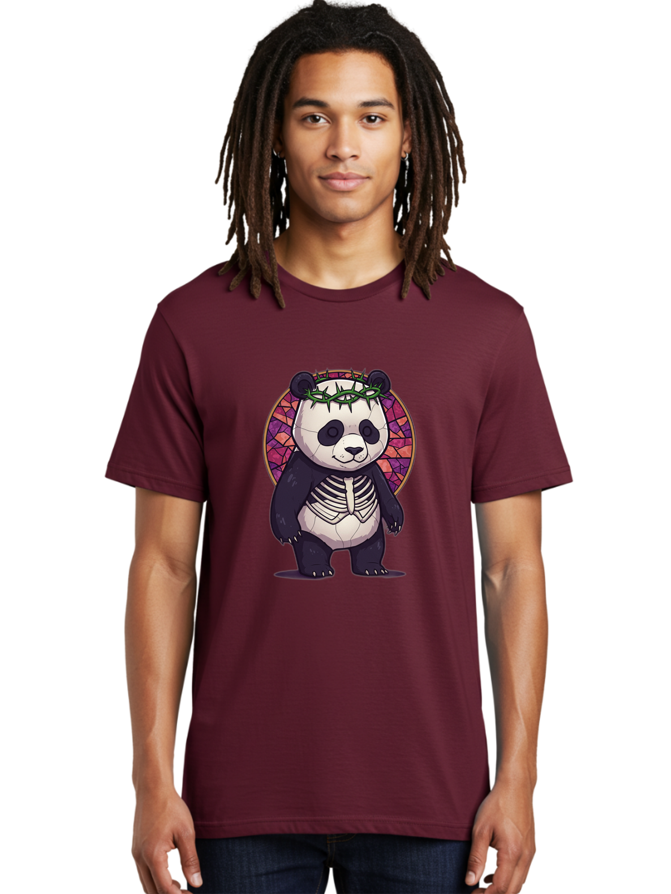 Panda-Skeleton-Jesus Men'S Graphic Tee, 100% Cotton, Comfortable Casual Summer Wear, Machine Washable, Vintage Camera, Old Camera, Antique Camera, Black Camera, Classic Photography, Photography Equipment, Nostalgic Device, Film Camera, Baf322