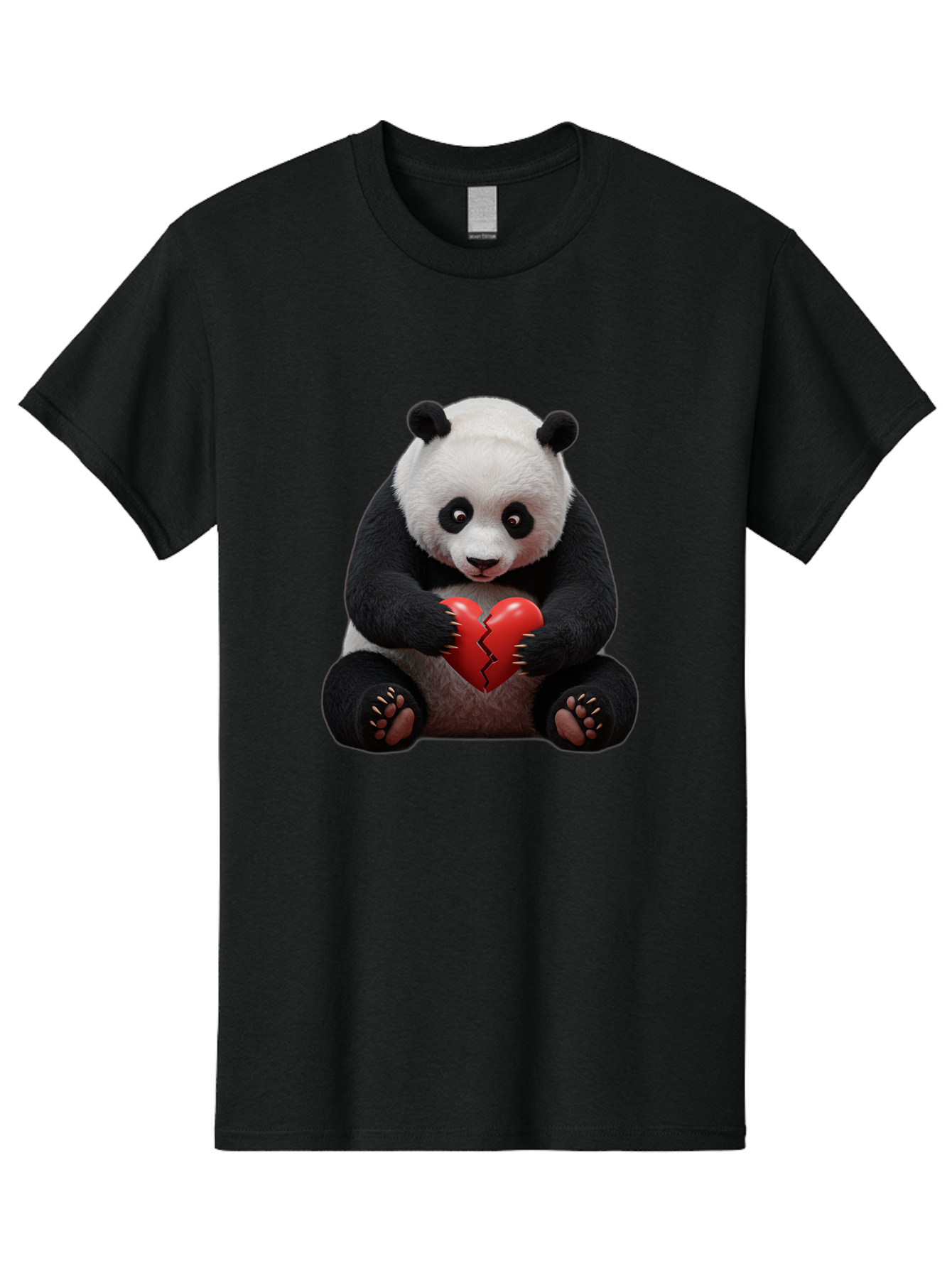 Panda-With-Broken-Heart-1 Men'S Graphic Tee, 100% Cotton, Comfortable Casual Summer Wear, Machine Washable, Vintage Camera, Old Camera, Antique Camera, Black Camera, Classic Photography, Photography Equipment, Nostalgic Device, Film Camera, Baf326