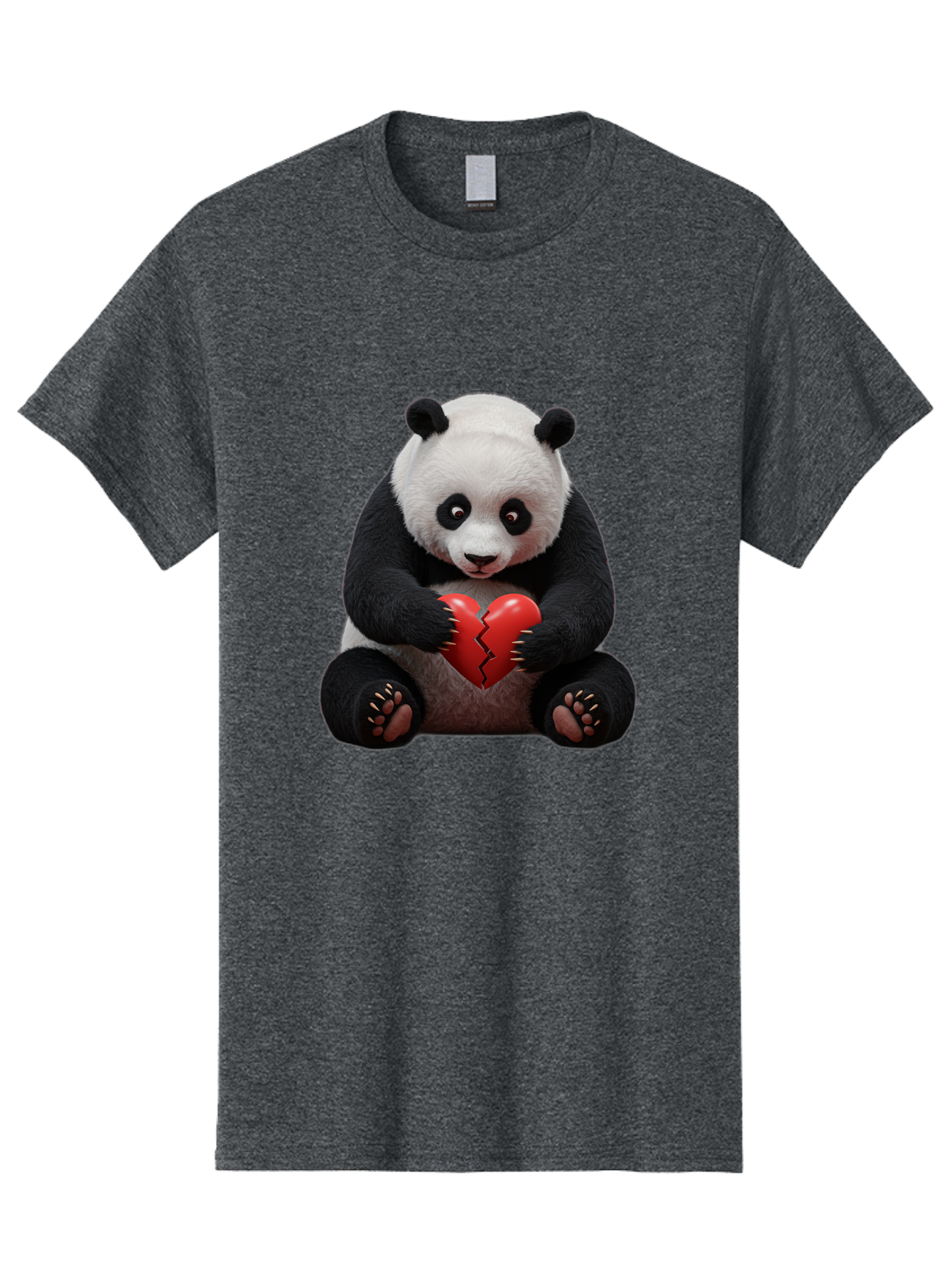 Panda-With-Broken-Heart-1 Men'S Graphic Tee, 100% Cotton, Comfortable Casual Summer Wear, Machine Washable, Vintage Camera, Old Camera, Antique Camera, Black Camera, Classic Photography, Photography Equipment, Nostalgic Device, Film Camera, Baf326