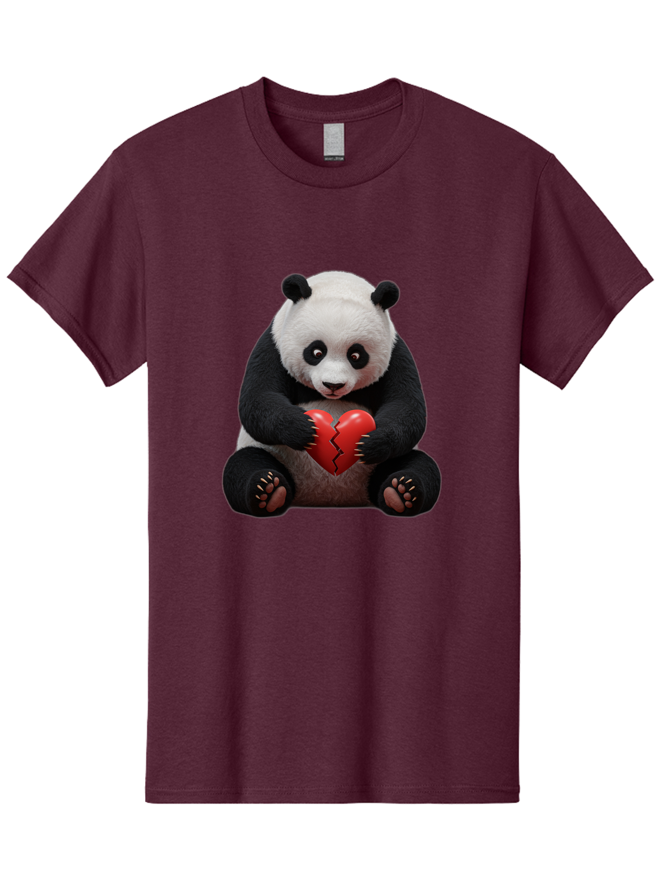 Panda-With-Broken-Heart-1 Men'S Graphic Tee, 100% Cotton, Comfortable Casual Summer Wear, Machine Washable, Vintage Camera, Old Camera, Antique Camera, Black Camera, Classic Photography, Photography Equipment, Nostalgic Device, Film Camera, Baf326