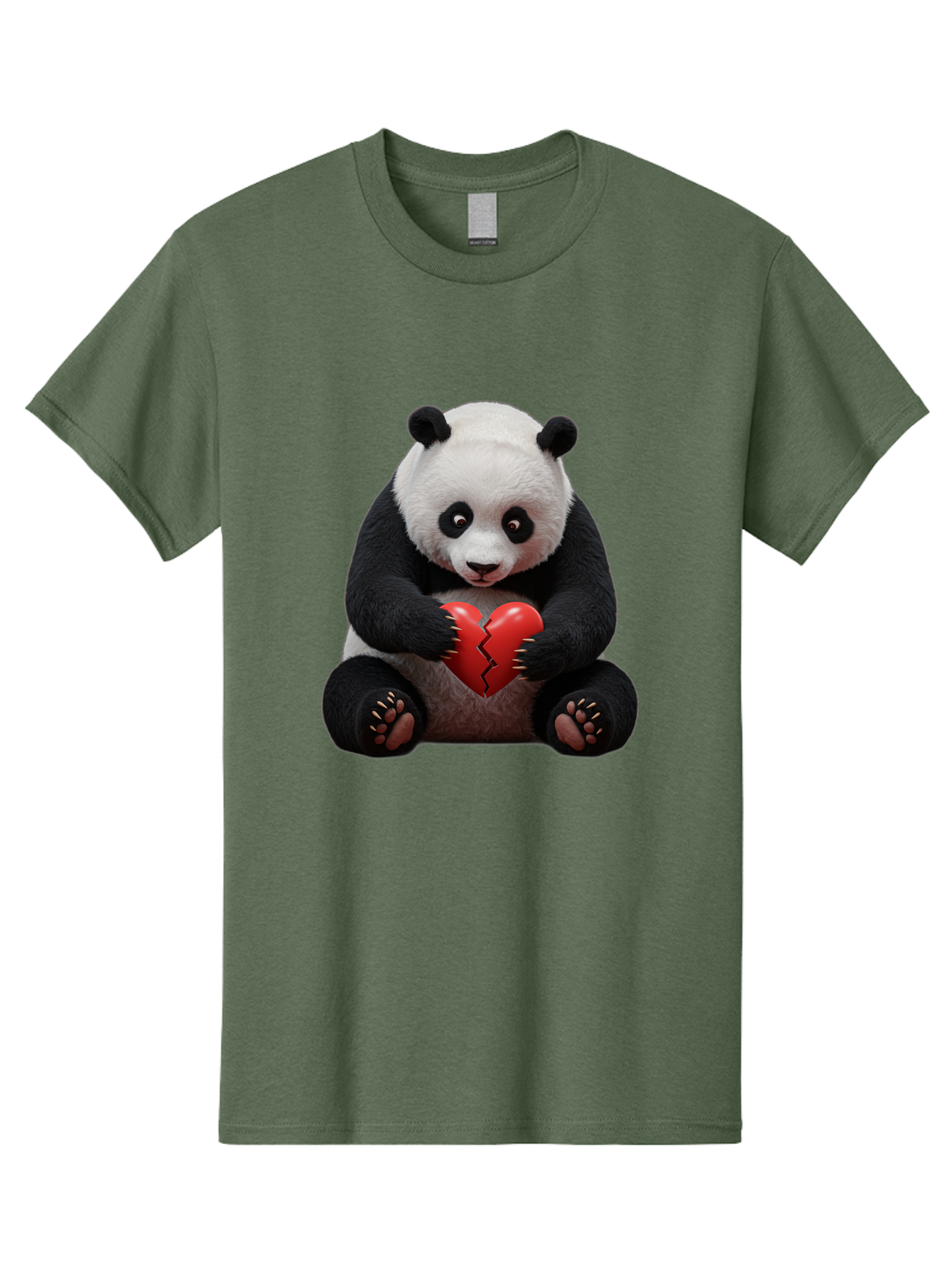 Panda-With-Broken-Heart-1 Men'S Graphic Tee, 100% Cotton, Comfortable Casual Summer Wear, Machine Washable, Vintage Camera, Old Camera, Antique Camera, Black Camera, Classic Photography, Photography Equipment, Nostalgic Device, Film Camera, Baf326