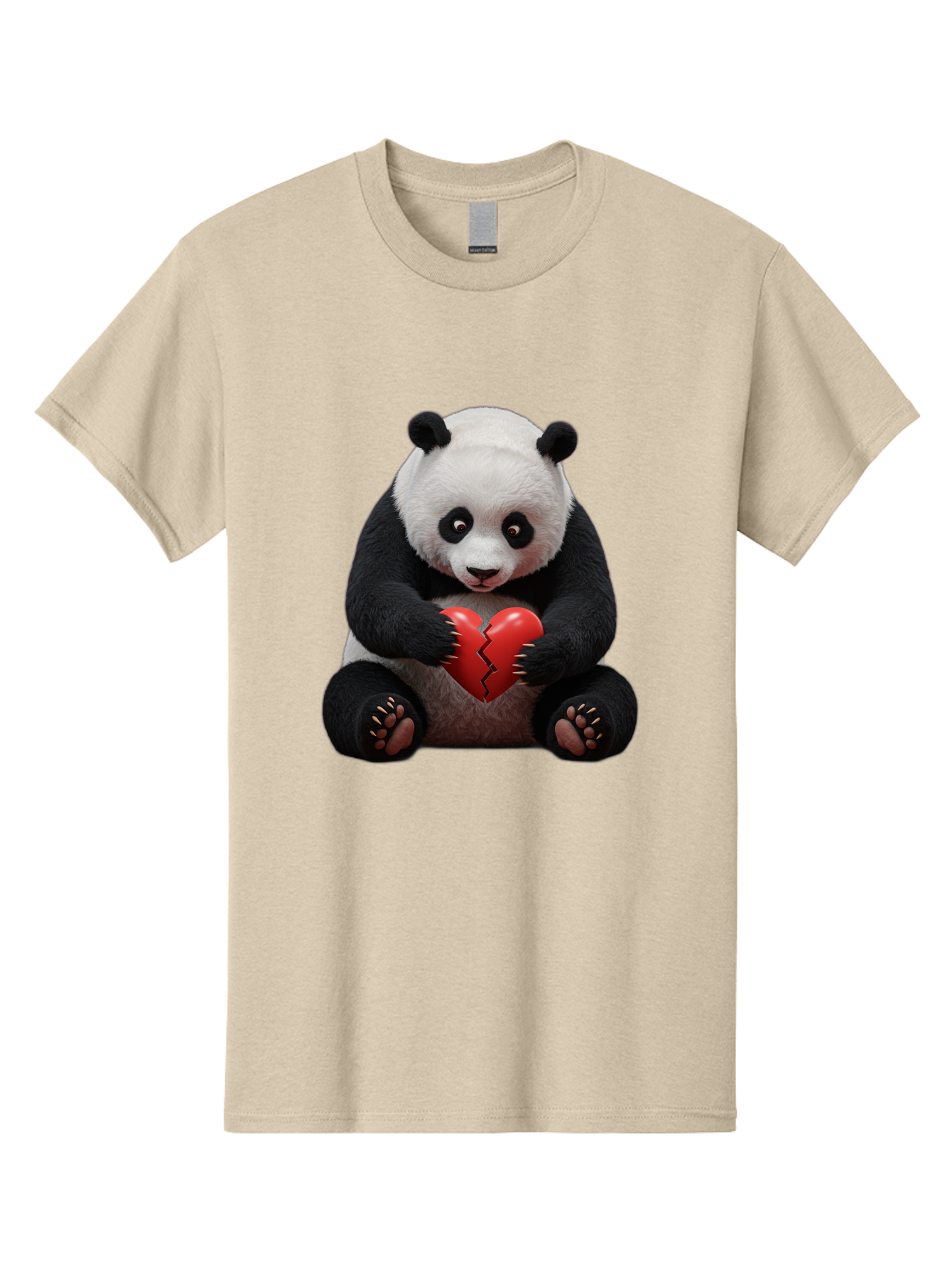 Panda-With-Broken-Heart-1 Men'S Graphic Tee, 100% Cotton, Comfortable Casual Summer Wear, Machine Washable, Vintage Camera, Old Camera, Antique Camera, Black Camera, Classic Photography, Photography Equipment, Nostalgic Device, Film Camera, Baf326