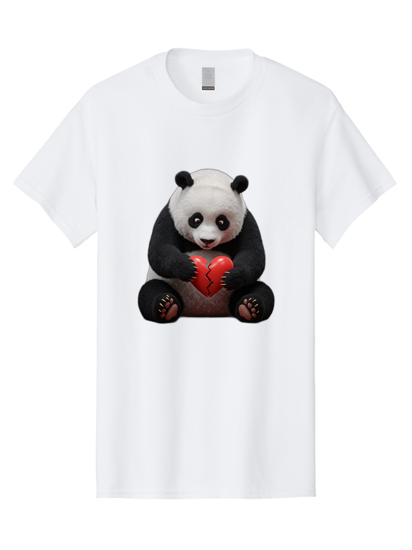 Panda-With-Broken-Heart-1 Men'S Graphic Tee, 100% Cotton, Comfortable Casual Summer Wear, Machine Washable, Vintage Camera, Old Camera, Antique Camera, Black Camera, Classic Photography, Photography Equipment, Nostalgic Device, Film Camera, Baf326