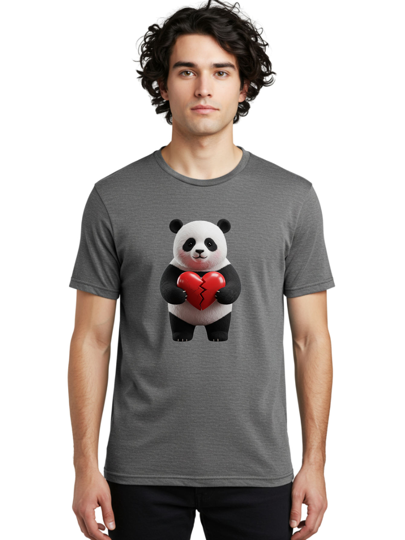 Panda-With-Broken-Heart-2 Men'S Graphic Tee, 100% Cotton, Comfortable Casual Summer Wear, Machine Washable, Vintage Camera, Old Camera, Antique Camera, Black Camera, Classic Photography, Photography Equipment, Nostalgic Device, Film Camera, Baf327