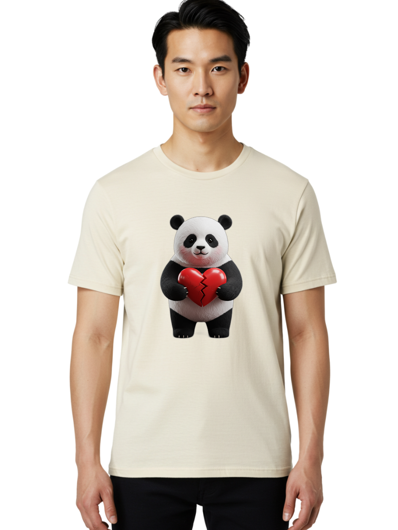 Panda-With-Broken-Heart-2 Men'S Graphic Tee, 100% Cotton, Comfortable Casual Summer Wear, Machine Washable, Vintage Camera, Old Camera, Antique Camera, Black Camera, Classic Photography, Photography Equipment, Nostalgic Device, Film Camera, Baf327