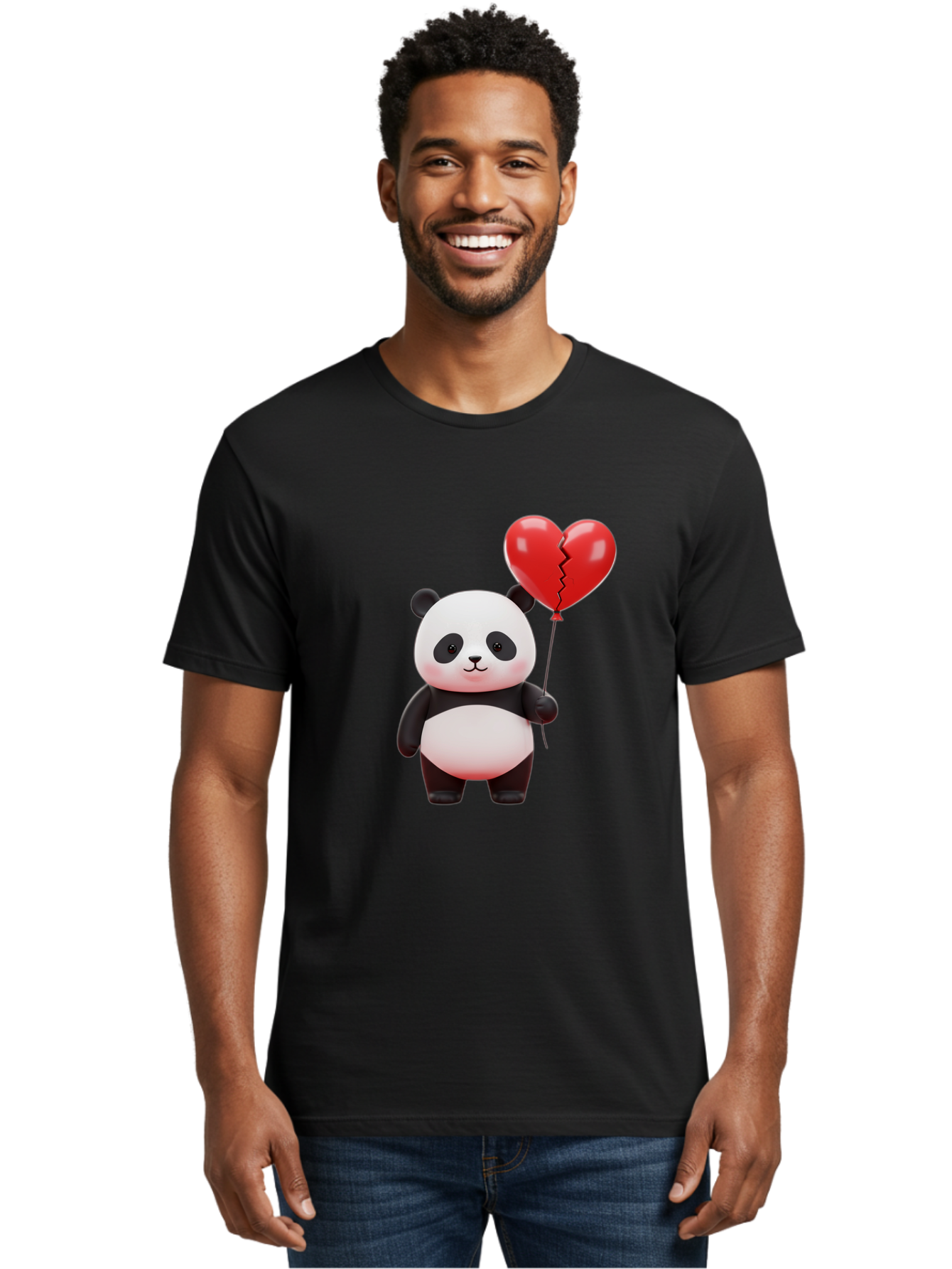 Panda-With-Broken-Heart-Balloon Men'S Graphic Tee, 100% Cotton, Comfortable Casual Summer Wear, Machine Washable, Vintage Camera, Old Camera, Antique Camera, Black Camera, Classic Photography, Photography Equipment, Nostalgic Device, Baf328
