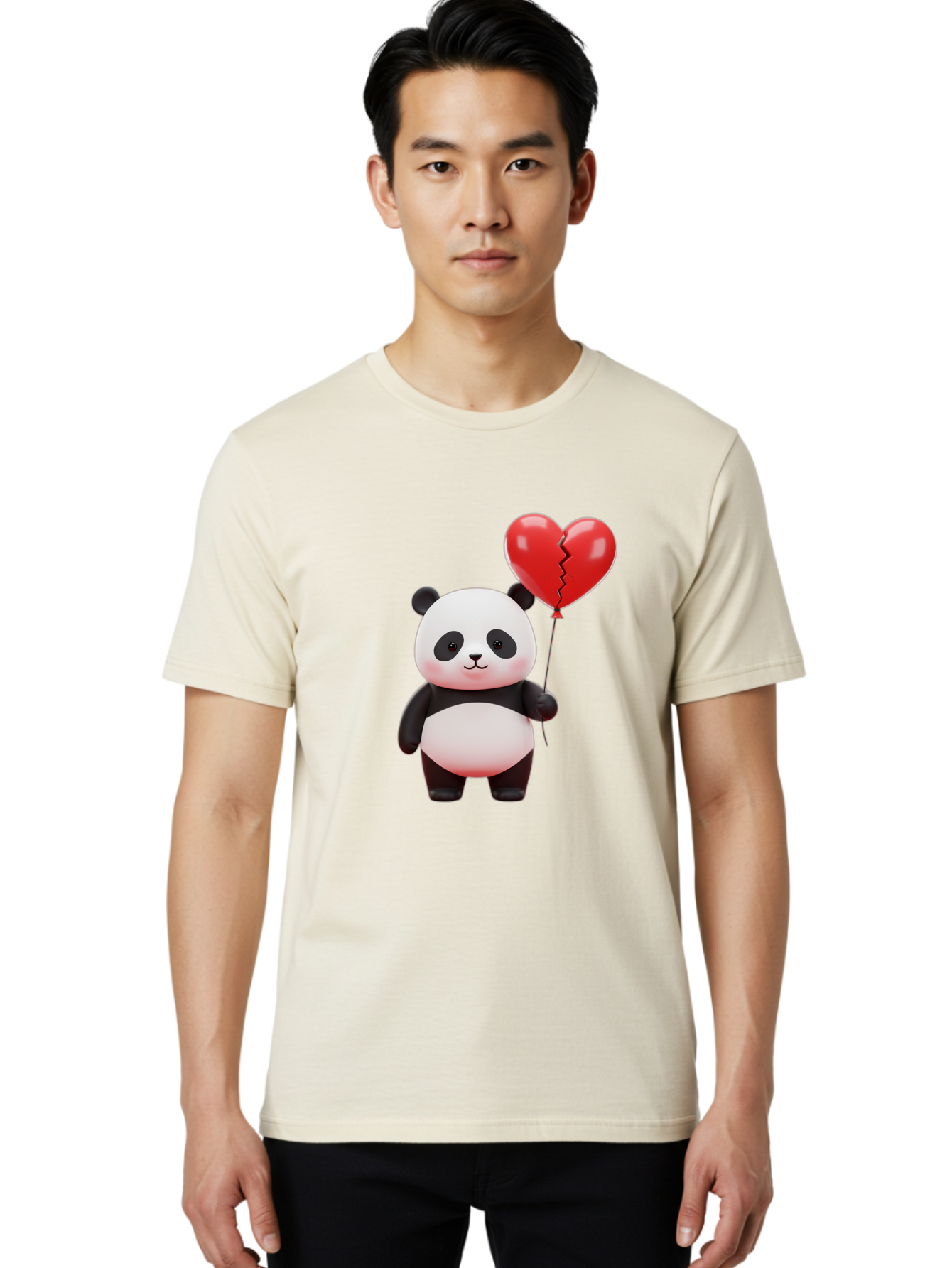 Panda-With-Broken-Heart-Balloon Men'S Graphic Tee, 100% Cotton, Comfortable Casual Summer Wear, Machine Washable, Vintage Camera, Old Camera, Antique Camera, Black Camera, Classic Photography, Photography Equipment, Nostalgic Device, Baf328