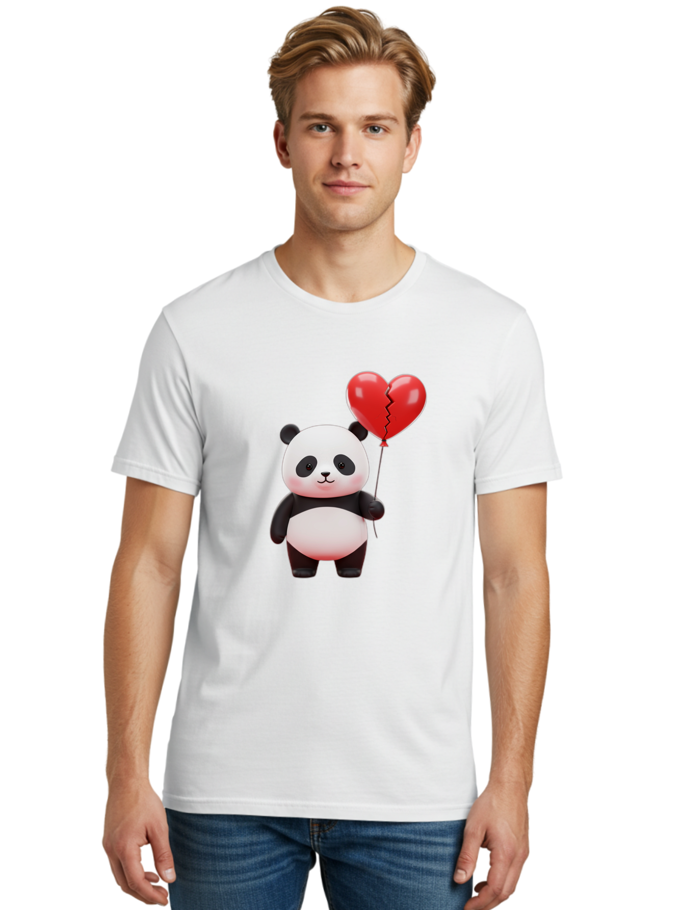 Panda-With-Broken-Heart-Balloon Men'S Graphic Tee, 100% Cotton, Comfortable Casual Summer Wear, Machine Washable, Vintage Camera, Old Camera, Antique Camera, Black Camera, Classic Photography, Photography Equipment, Nostalgic Device, Baf328
