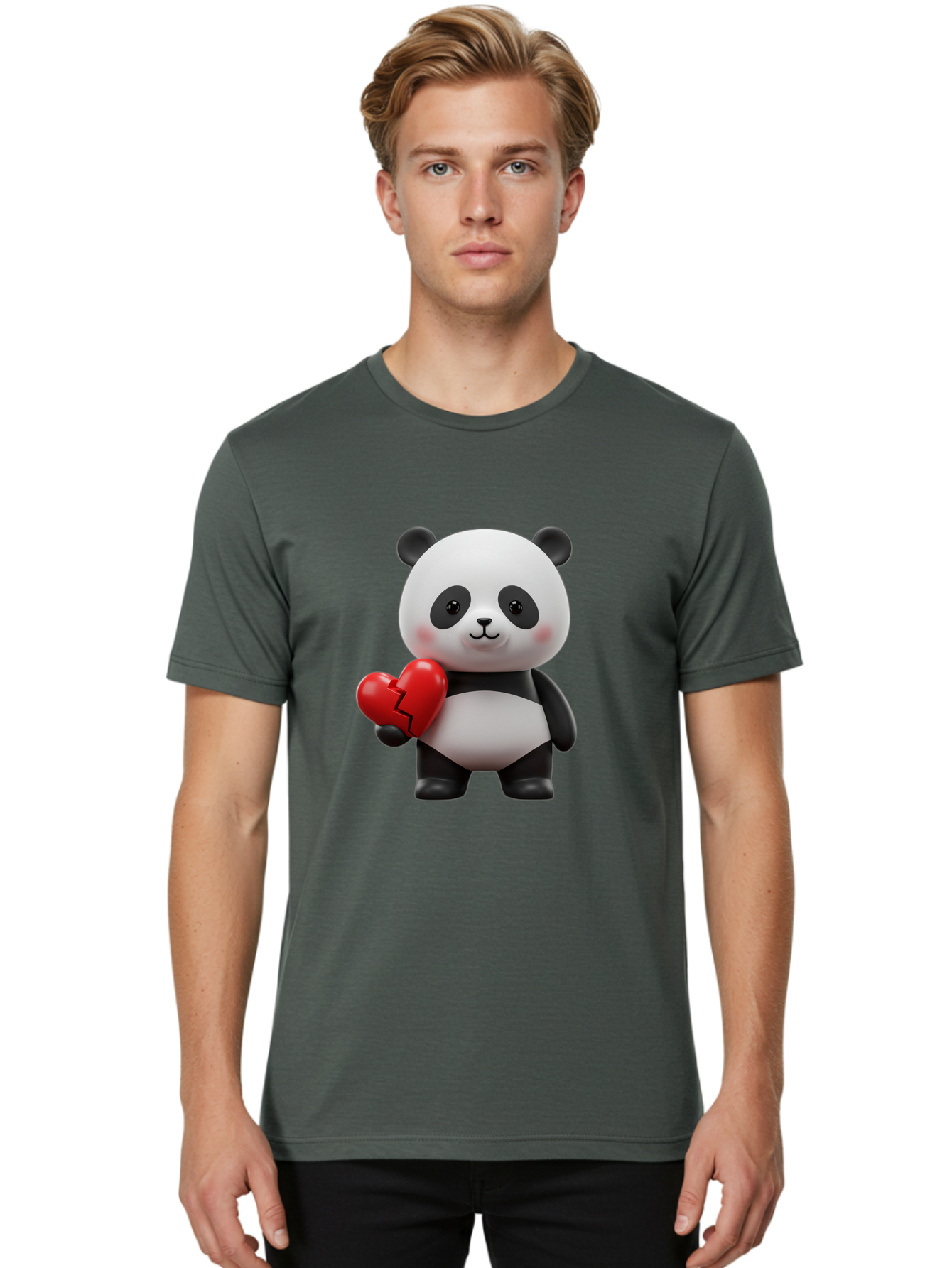 Panda-With-Broken-Heart Men'S Graphic Tee, 100% Cotton, Comfortable Casual Summer Wear, Machine Washable, Vintage Camera, Old Camera, Antique Camera, Black Camera, Classic Photography, Photography Equipment, Nostalgic Device, Film Camera, Baf329