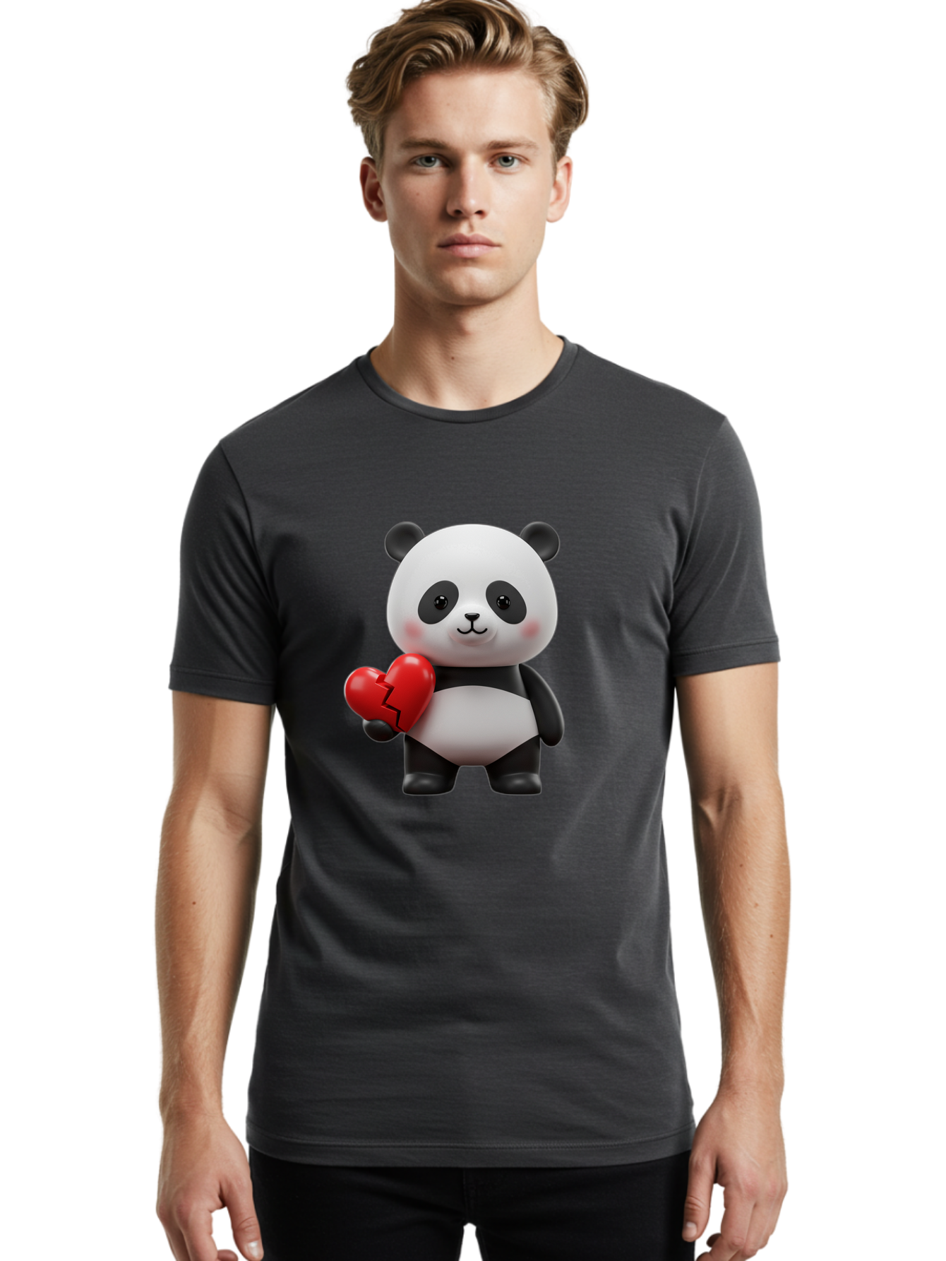 Panda-With-Broken-Heart Men'S Graphic Tee, 100% Cotton, Comfortable Casual Summer Wear, Machine Washable, Vintage Camera, Old Camera, Antique Camera, Black Camera, Classic Photography, Photography Equipment, Nostalgic Device, Film Camera, Baf329