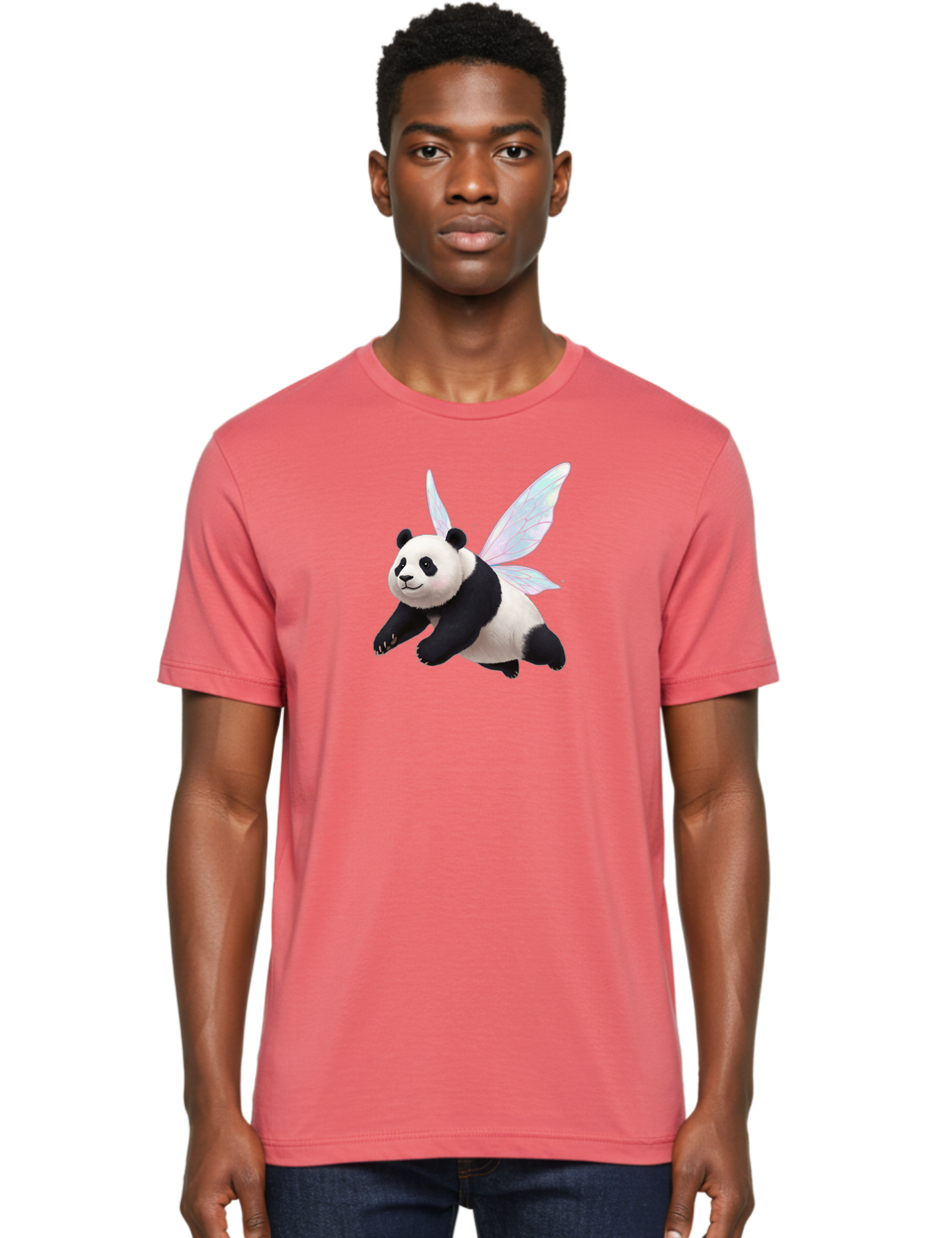 Panda-With-Butterfly-Wings Men'S Graphic Tee, 100% Cotton, Comfortable Casual Summer Wear, Machine Washable, Vintage Camera, Old Camera, Antique Camera, Black Camera, Classic Photography, Photography Equipment, Nostalgic Device, Film Camera, Baf330