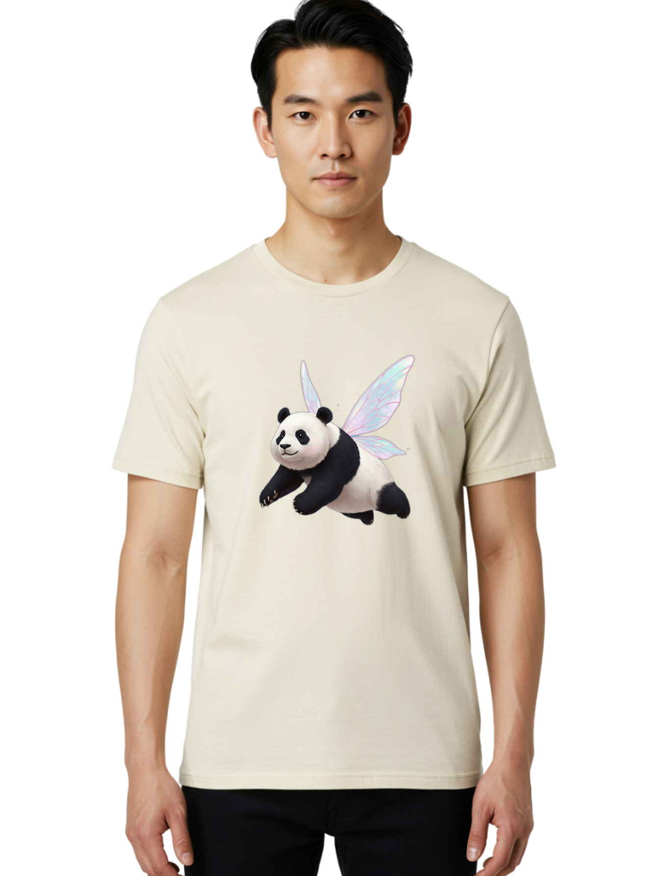 Panda-With-Butterfly-Wings Men'S Graphic Tee, 100% Cotton, Comfortable Casual Summer Wear, Machine Washable, Vintage Camera, Old Camera, Antique Camera, Black Camera, Classic Photography, Photography Equipment, Nostalgic Device, Film Camera, Baf330