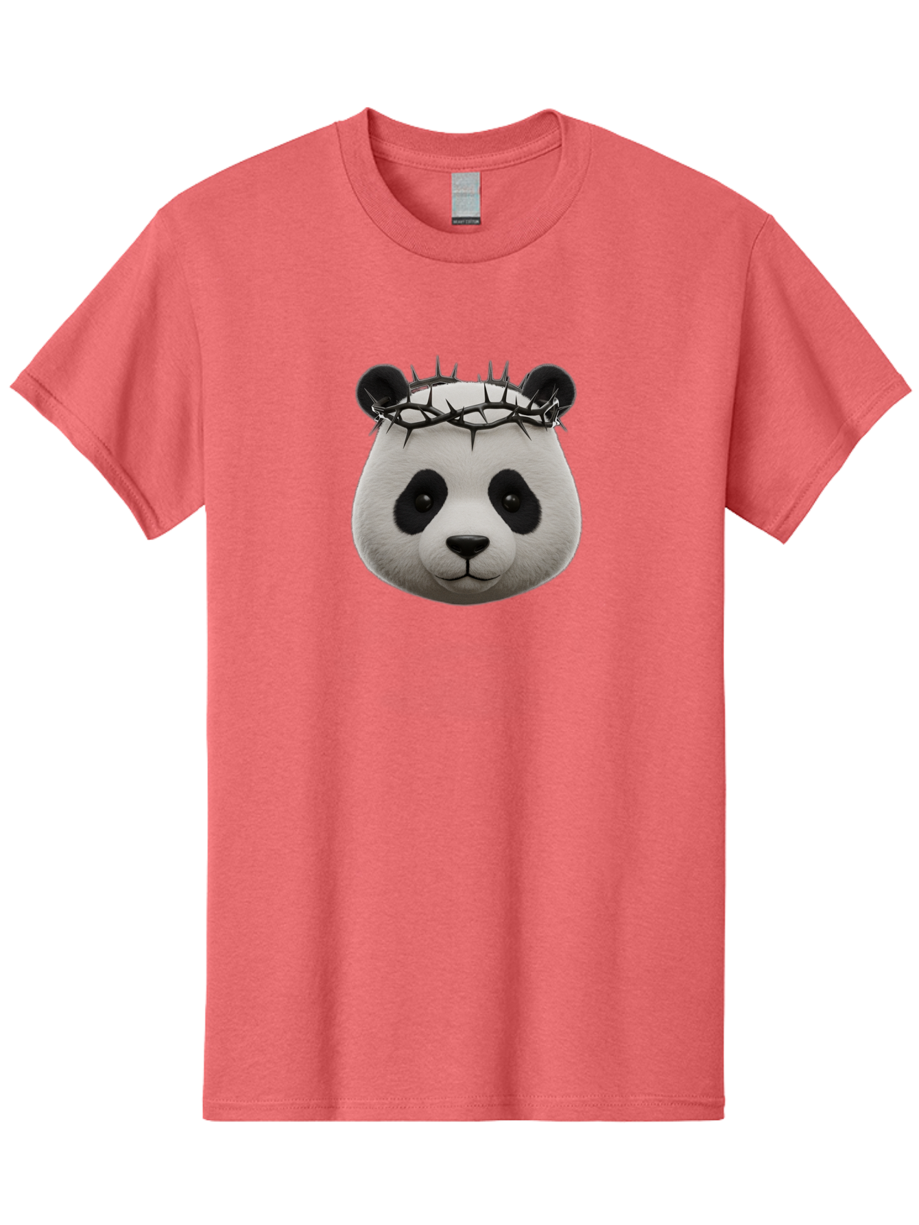 Panda-With-Crown-Of-Thorns-1 Men'S Graphic Tee, 100% Cotton, Comfortable Casual Summer Wear, Machine Washable, Vintage Camera, Old Camera, Antique Camera, Black Camera, Classic Photography, Photography Equipment, Nostalgic Device, Film Camera, Baf331