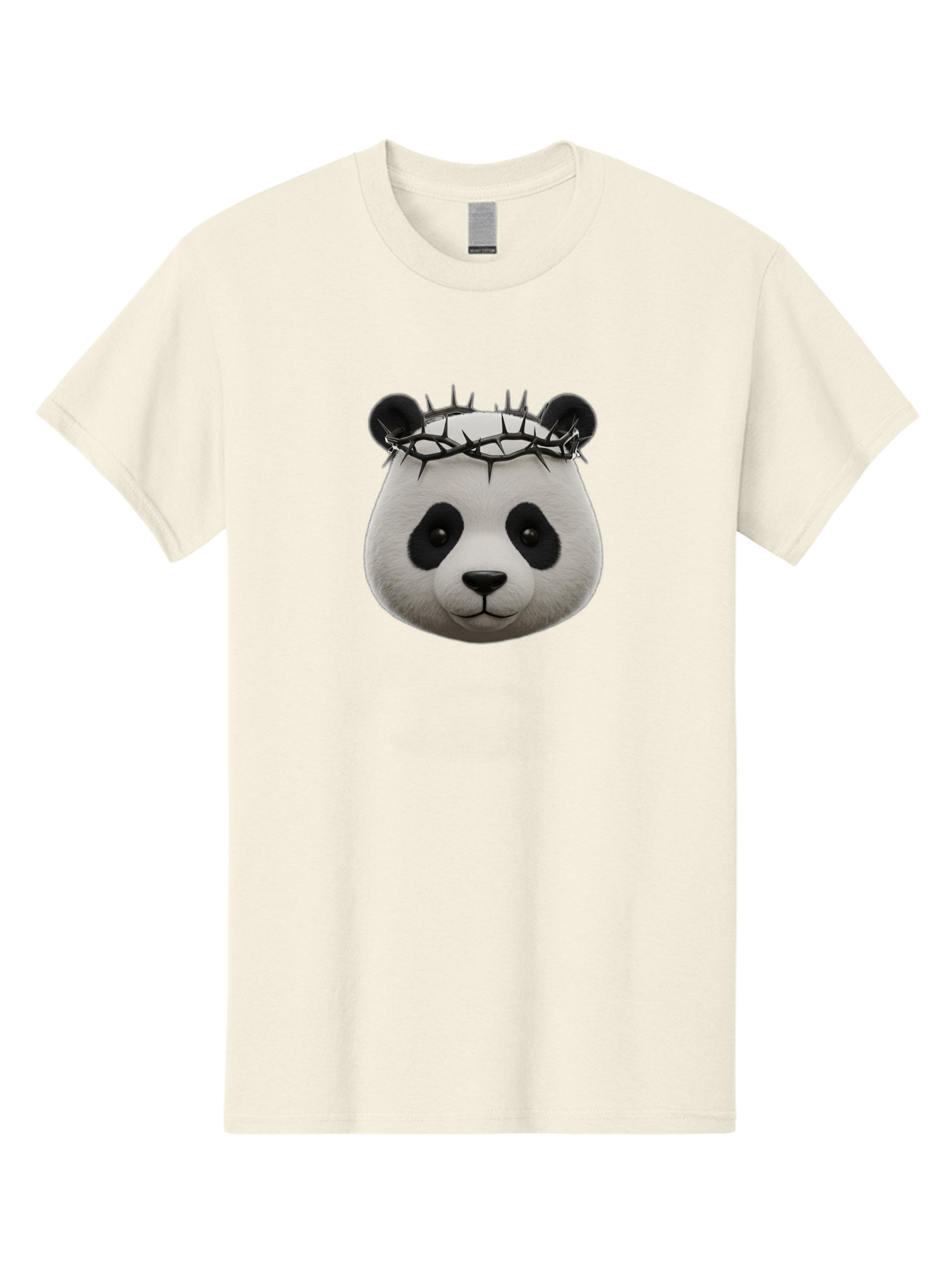 Panda-With-Crown-Of-Thorns-1 Men'S Graphic Tee, 100% Cotton, Comfortable Casual Summer Wear, Machine Washable, Vintage Camera, Old Camera, Antique Camera, Black Camera, Classic Photography, Photography Equipment, Nostalgic Device, Film Camera, Baf331
