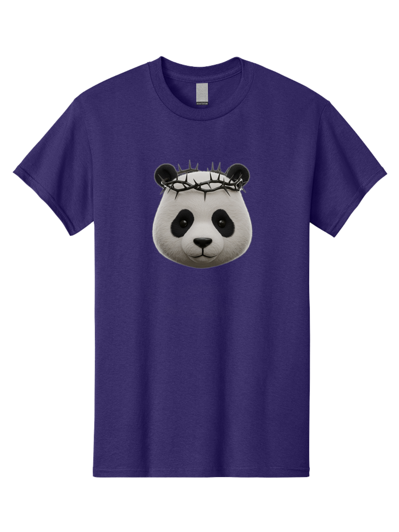 Panda-With-Crown-Of-Thorns-1 Men'S Graphic Tee, 100% Cotton, Comfortable Casual Summer Wear, Machine Washable, Vintage Camera, Old Camera, Antique Camera, Black Camera, Classic Photography, Photography Equipment, Nostalgic Device, Film Camera, Baf331