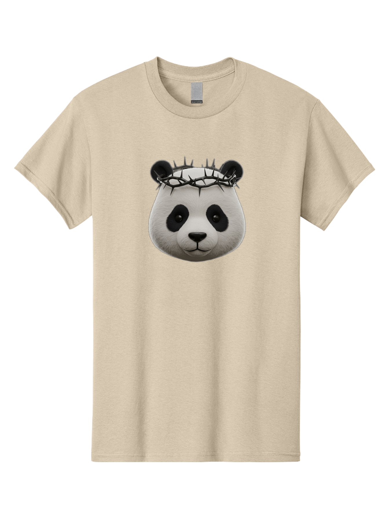 Panda-With-Crown-Of-Thorns-1 Men'S Graphic Tee, 100% Cotton, Comfortable Casual Summer Wear, Machine Washable, Vintage Camera, Old Camera, Antique Camera, Black Camera, Classic Photography, Photography Equipment, Nostalgic Device, Film Camera, Baf331
