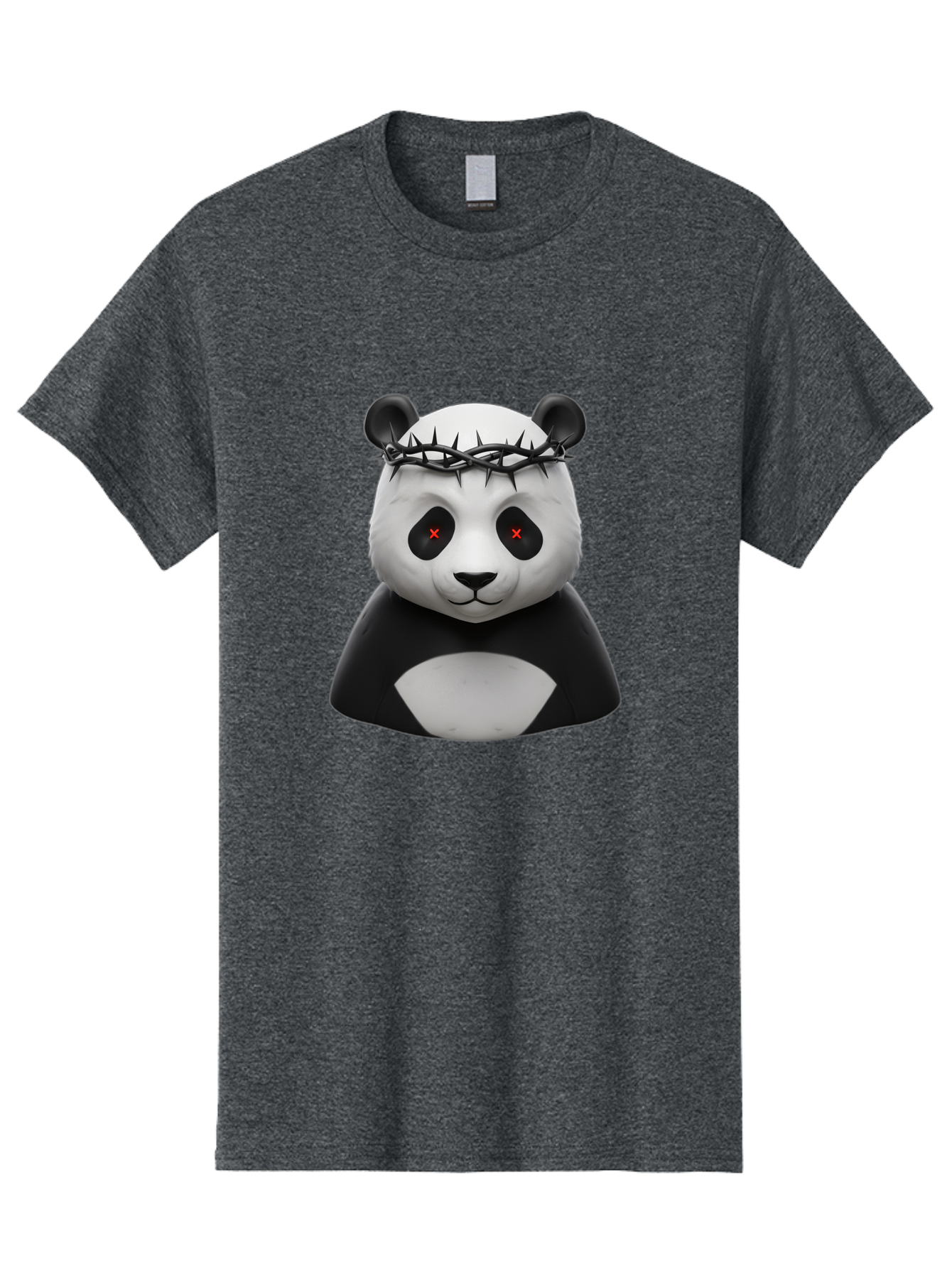 Panda-With-Crown-Of-Thorns-2 Men'S Graphic Tee, 100% Cotton, Comfortable Casual Summer Wear, Machine Washable, Vintage Camera, Old Camera, Antique Camera, Black Camera, Classic Photography, Photography Equipment, Nostalgic Device, Film Camera, Baf332
