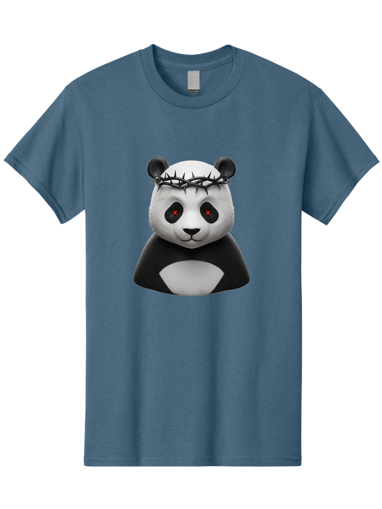 Panda-With-Crown-Of-Thorns-2 Men'S Graphic Tee, 100% Cotton, Comfortable Casual Summer Wear, Machine Washable, Vintage Camera, Old Camera, Antique Camera, Black Camera, Classic Photography, Photography Equipment, Nostalgic Device, Film Camera, Baf332