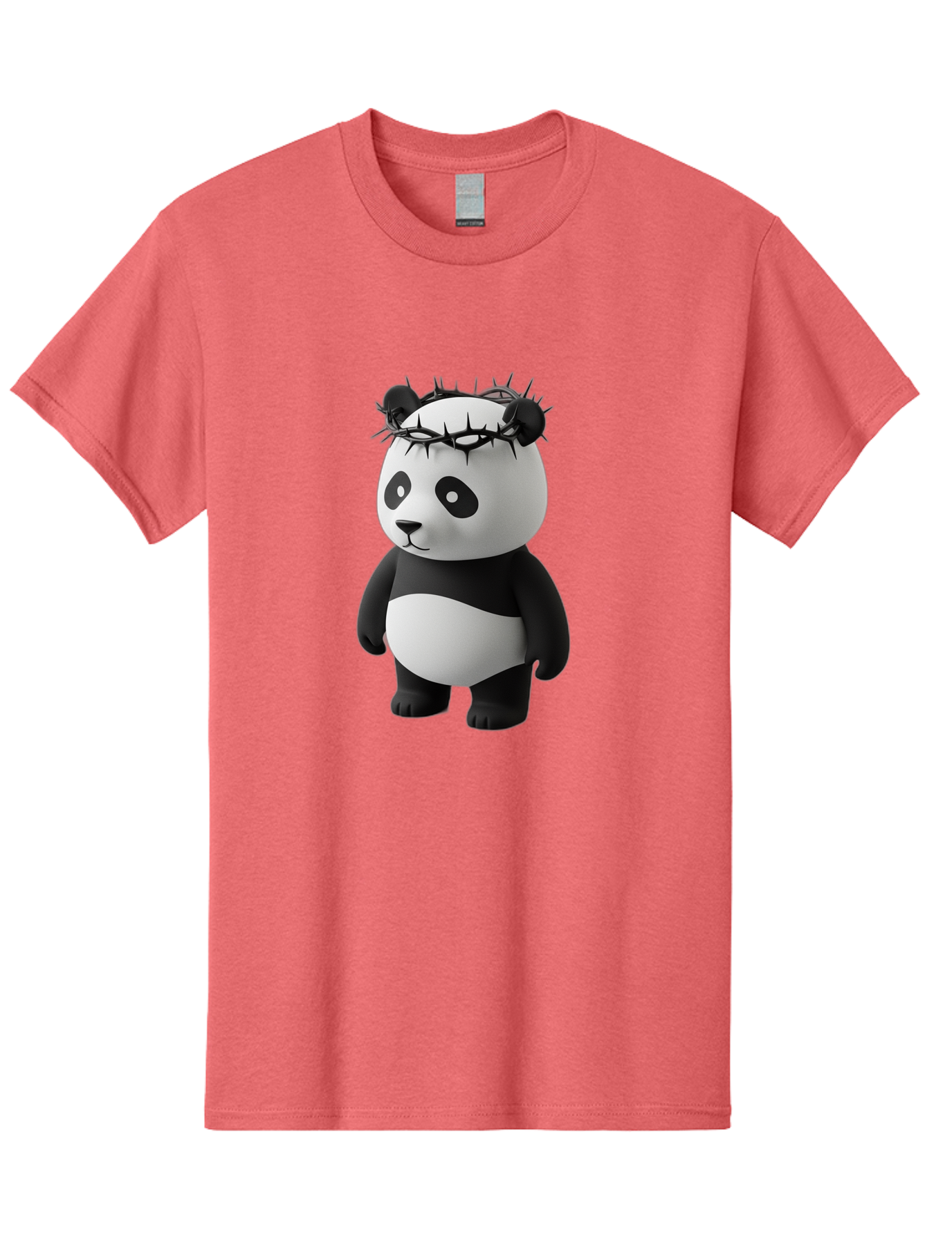 Panda-With-Crown-Of-Thorns-3 Men'S Graphic Tee, 100% Cotton, Comfortable Casual Summer Wear, Machine Washable, Vintage Camera, Old Camera, Antique Camera, Black Camera, Classic Photography, Photography Equipment, Nostalgic Device, Film Camera, Baf333