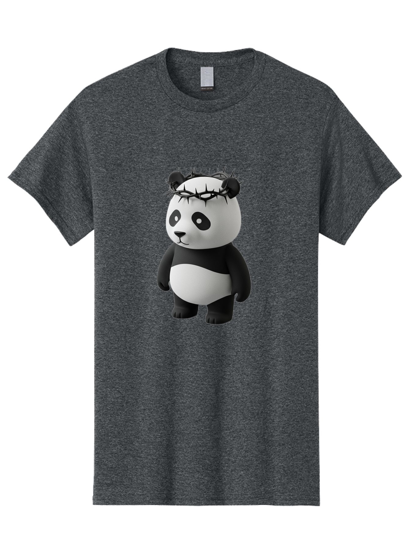 Panda-With-Crown-Of-Thorns-3 Men'S Graphic Tee, 100% Cotton, Comfortable Casual Summer Wear, Machine Washable, Vintage Camera, Old Camera, Antique Camera, Black Camera, Classic Photography, Photography Equipment, Nostalgic Device, Film Camera, Baf333